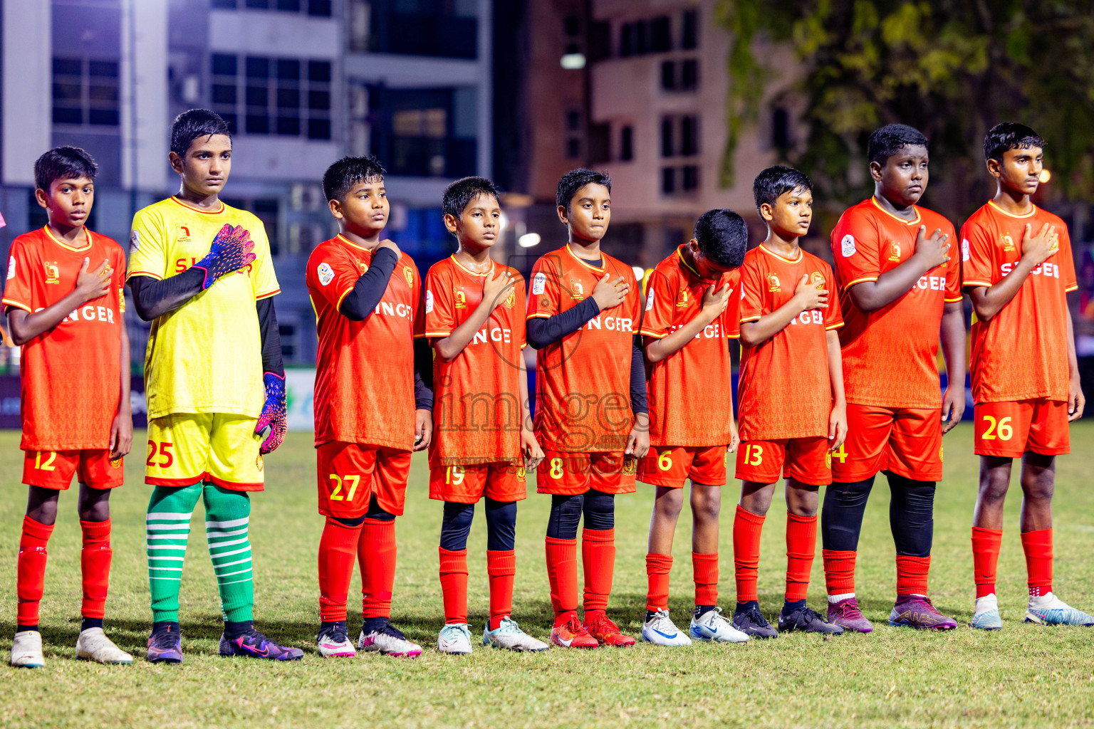 Victory Sports Club vs Hurriyya Sports Club (U12) in Day 9 of Dhivehi Youth League 2024 held at Henveiru Stadium on Saturday, 14th December 2024. Photos: Nausham Waheed / Images.mv