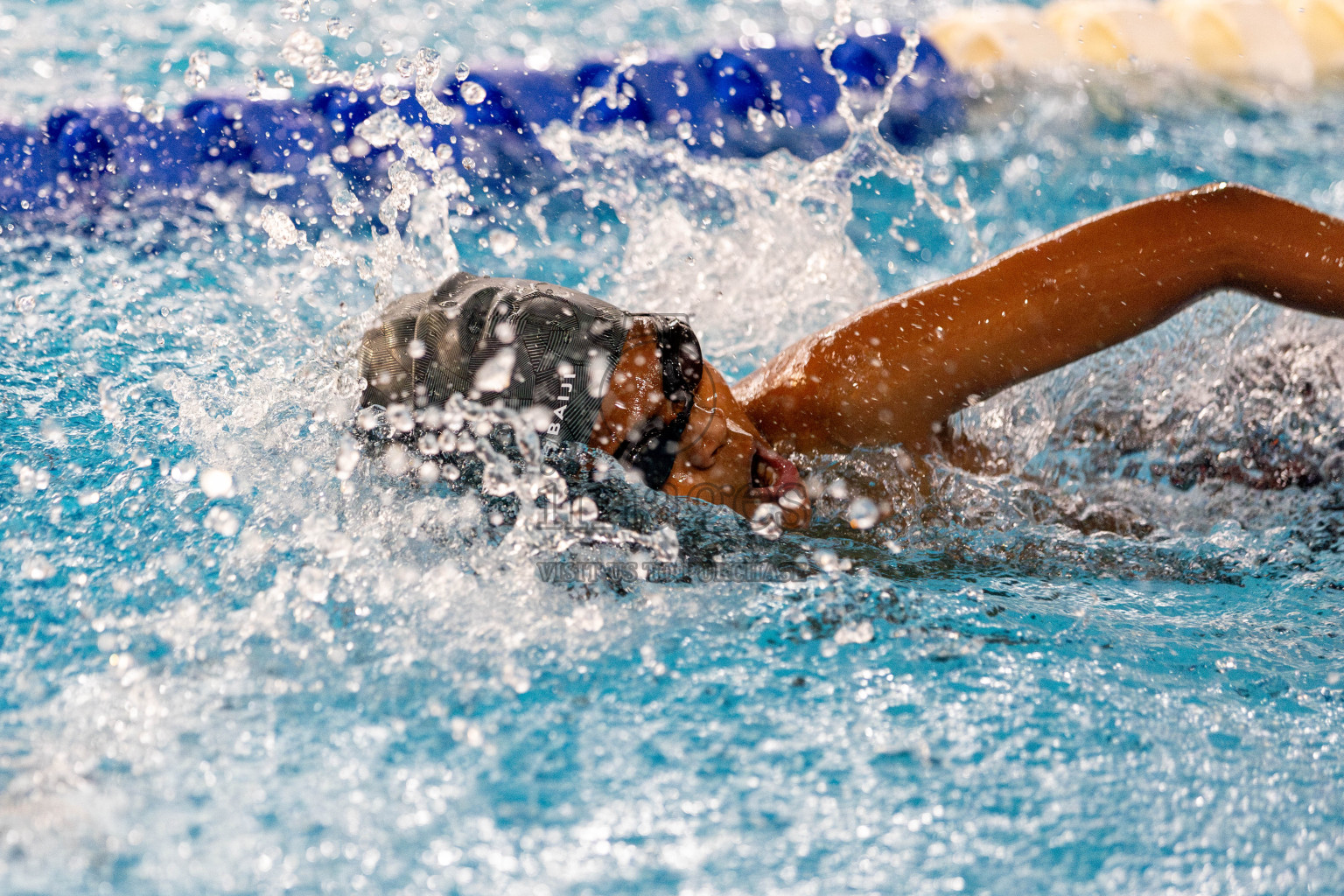 Day 3 of National Swimming Competition 2024 held in Hulhumale', Maldives on Sunday, 15th December 2024. Photos: Hassan Simah / images.mv