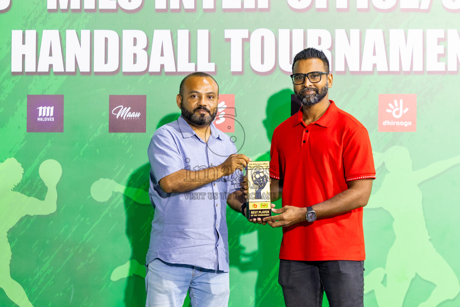 1st Division Final of 8th Inter-Office/Company Handball Tournament 2024, held in Handball ground, Male', Maldives on Tuesday, 11th September 2024 Photos: Nausham Waheed/ Images.mv