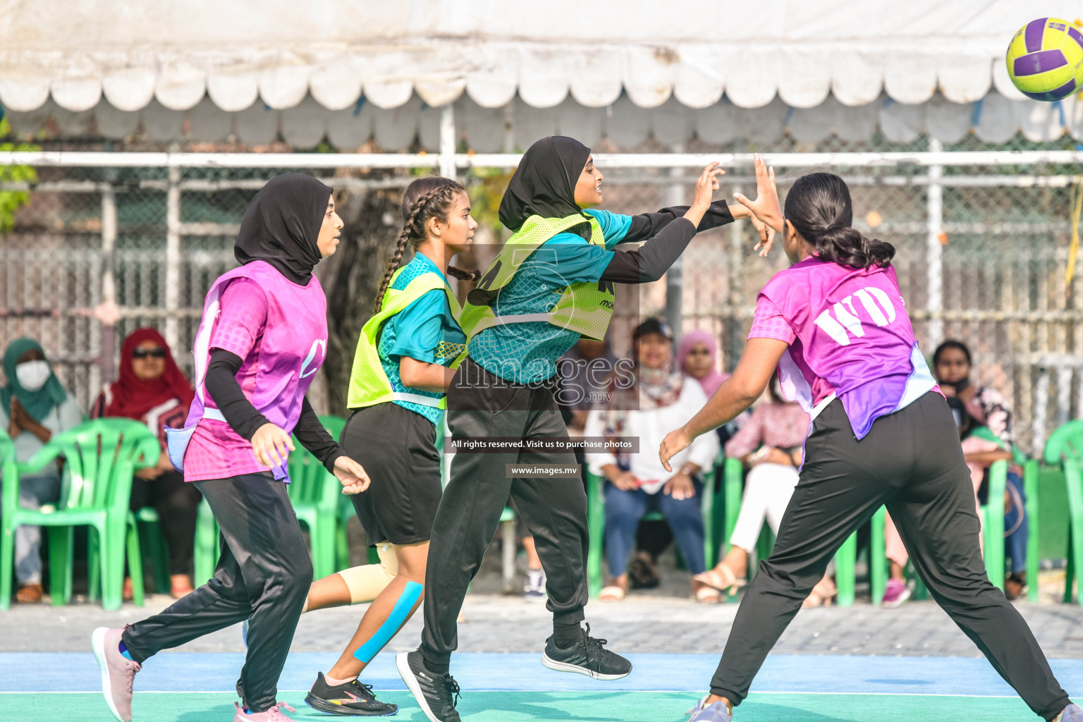 Day 13 of Junior Netball Championship 2022 held in Male', Maldives. Photos by Nausham Waheed