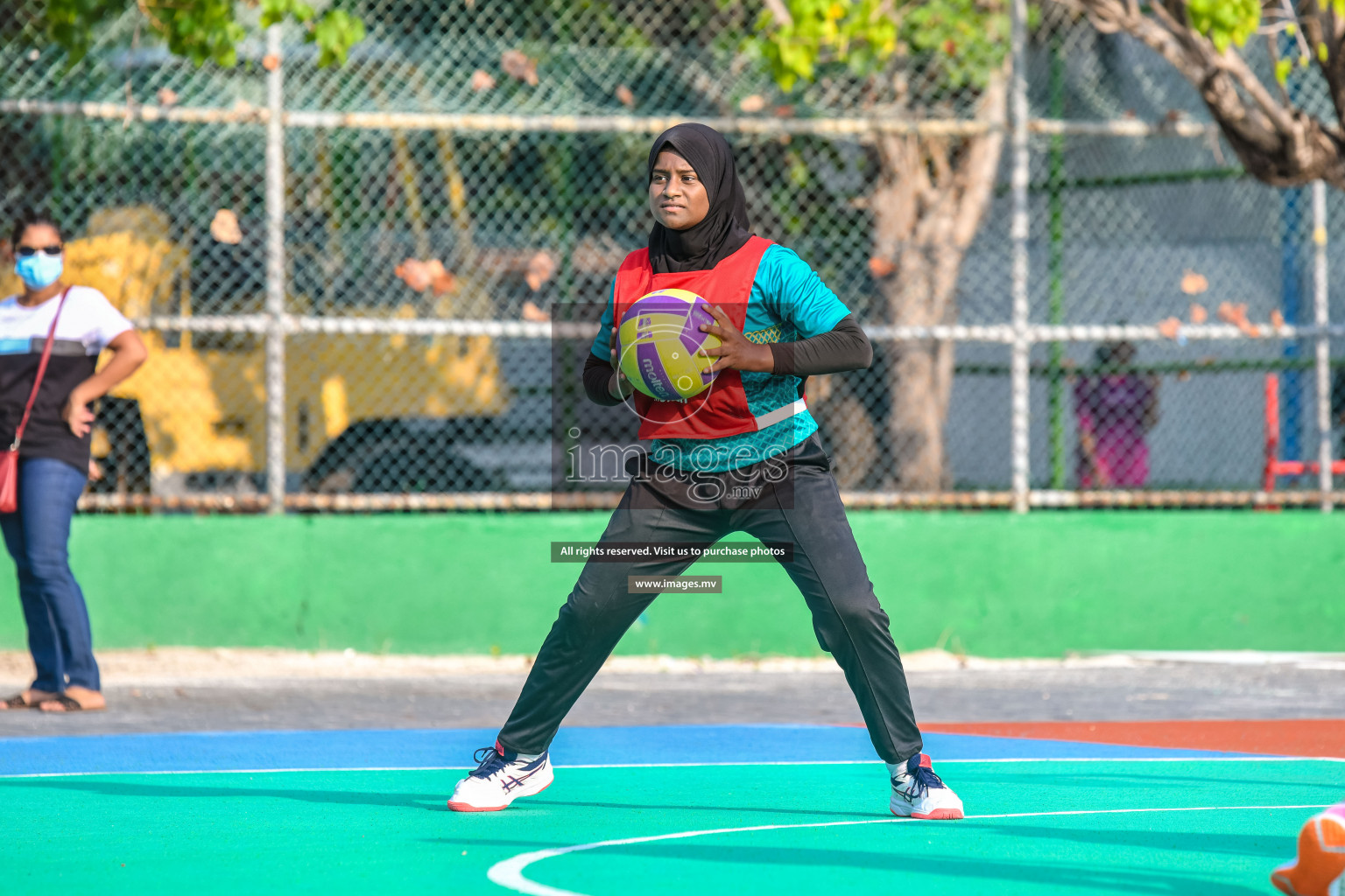 Final of Junior Netball Championship 2022 held in Male', Maldives on 19th March 2022. Photos by Nausham Waheed