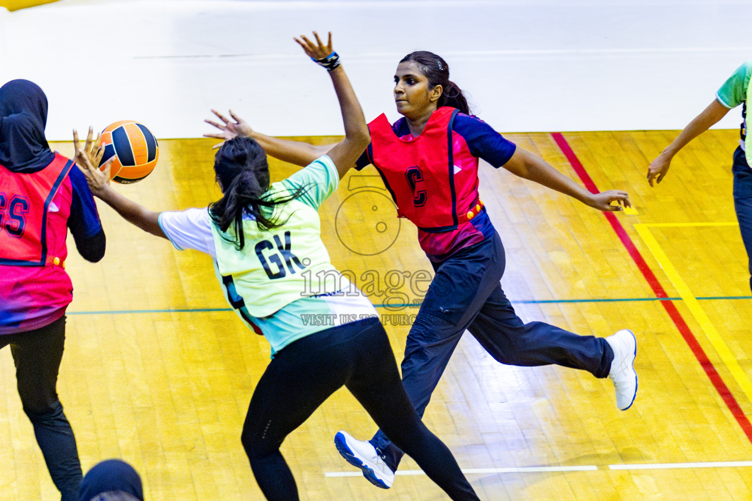 Club Matrix vs Club Green Streets in Final of 21st National Netball Tournament was held in Social Canter at Male', Maldives on Wednesday, 22nd May 2024. Photos: Nausham Waheed / images.mv