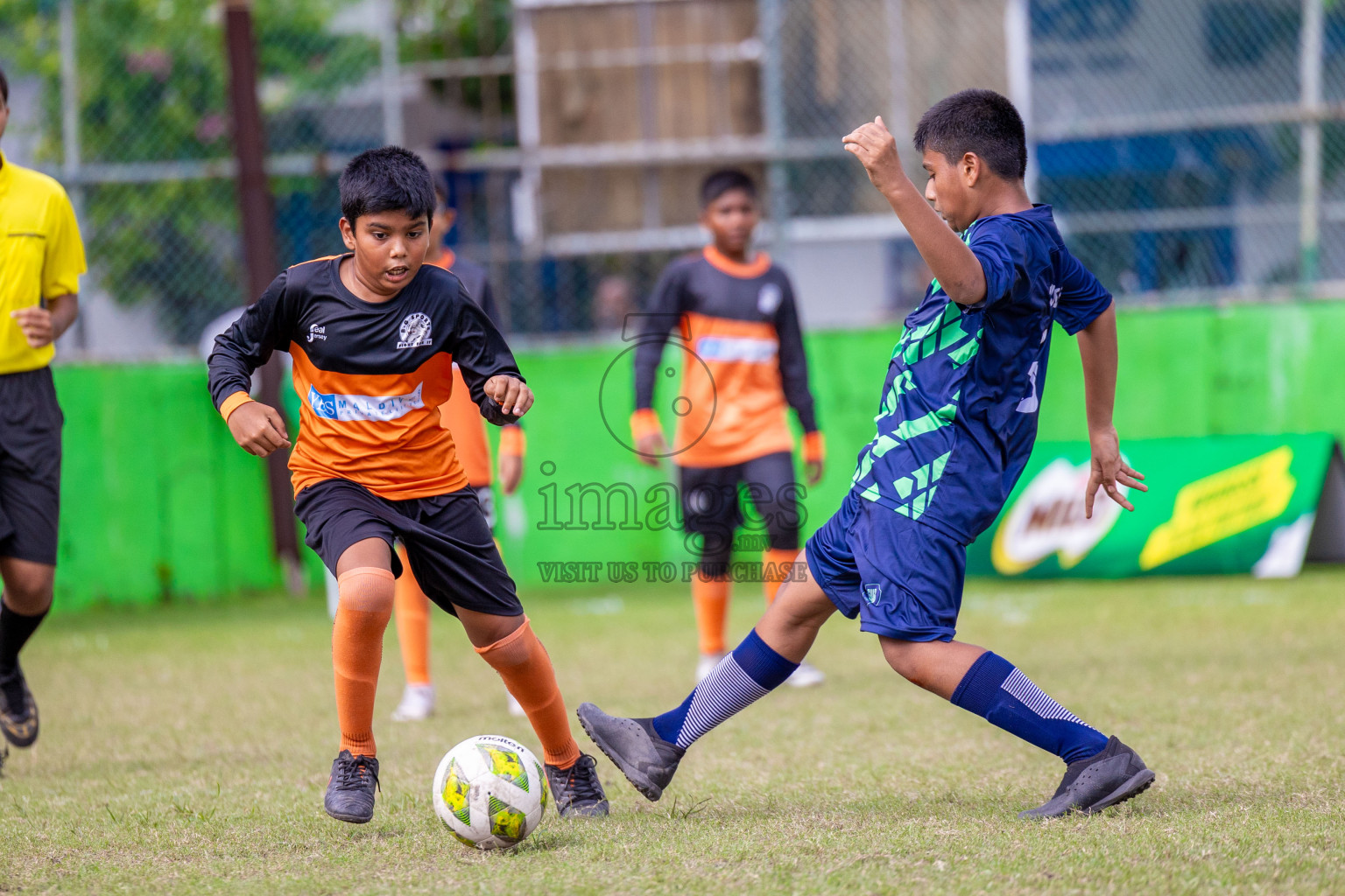 Day 1 of MILO Academy Championship 2024 - U12 was held at Henveiru Grounds in Male', Maldives on Thursday, 4th July 2024. Photos: Shuu Abdul Sattar / images.mv