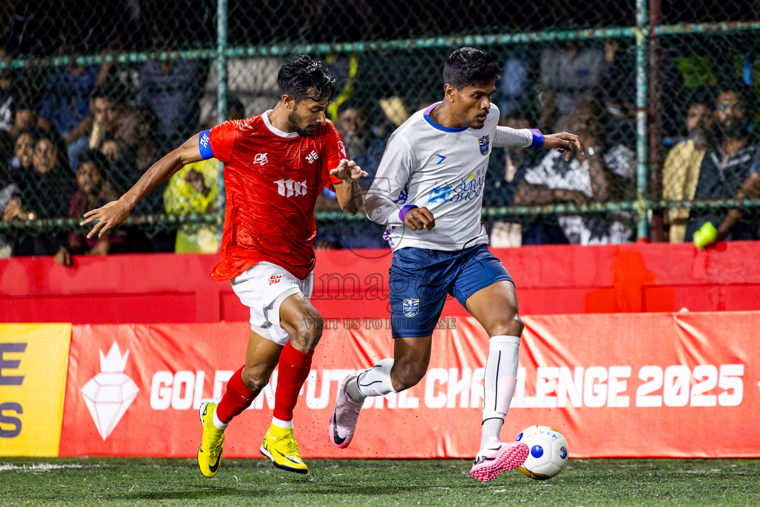 K Guraidhoo vs K Kaashidhoo in Day 10 of Golden Futsal Challenge 2025 was held on Tuesday, 14th January 2025, in Hulhumale', Maldives Photos: Nausham Waheed / images.mv