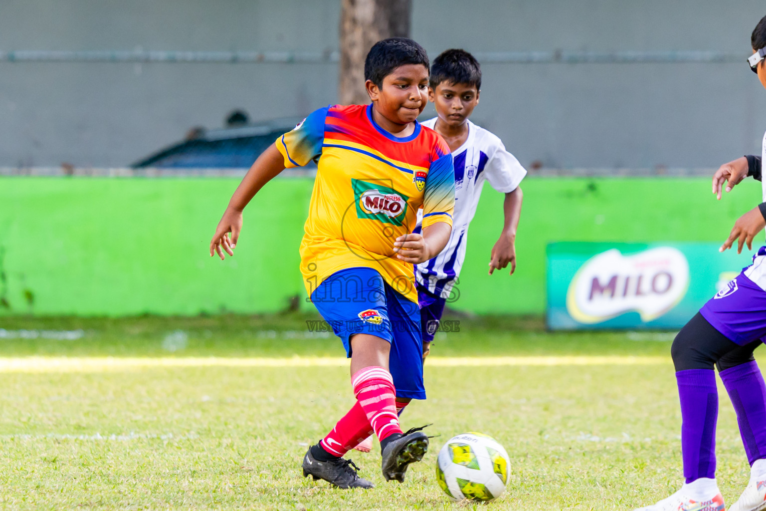 Day 2 of MILO Academy Championship 2025 (U-12) was held at Henveiru Stadium in Male', Maldives on Friday, 2nd May 2025. Photos: Nausham Waheed  / images.mv