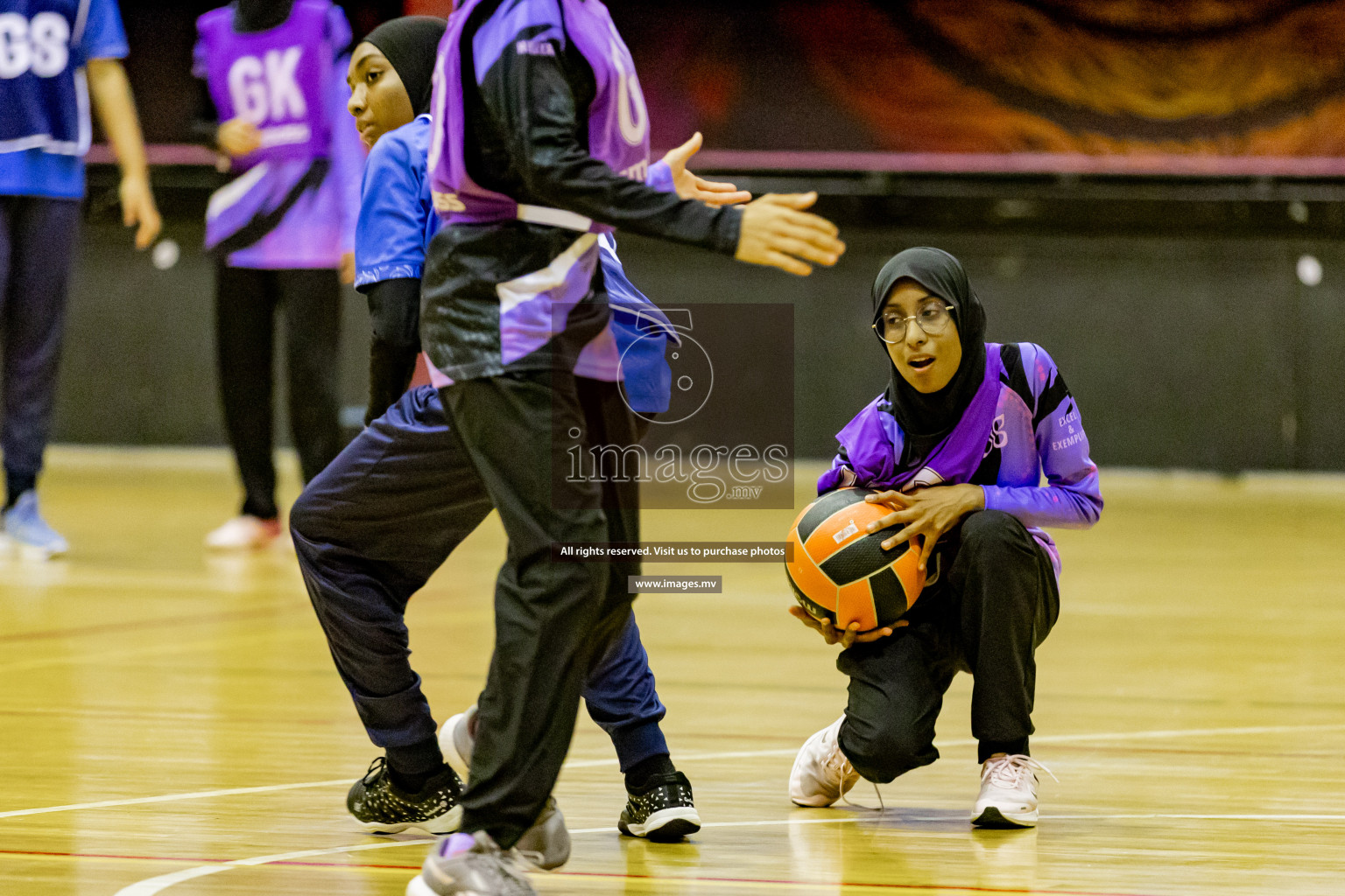 Day 8 of 24th Interschool Netball Tournament 2023 was held in Social Center, Male', Maldives on 3rd November 2023. Photos: Hassan Simah, Nausham Waheed / images.mv