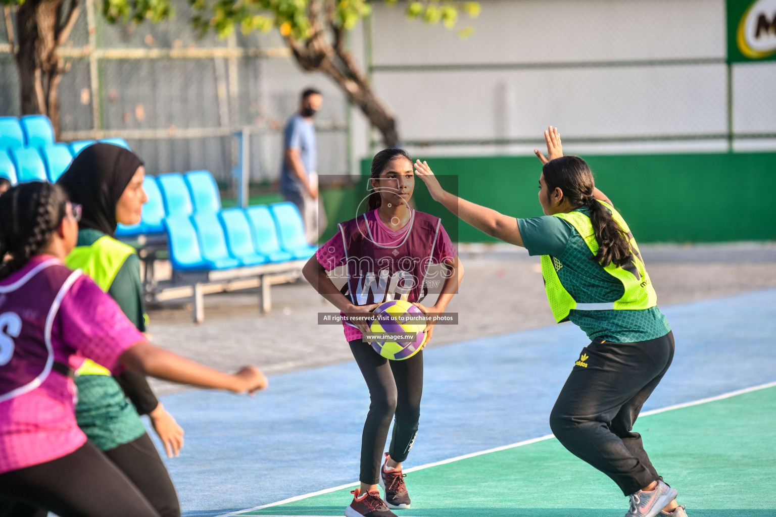 Day2  of Junior Netball Championship 2022 on 5 March 2022 held in Male', Maldives. Photos by Nausham Waheed.