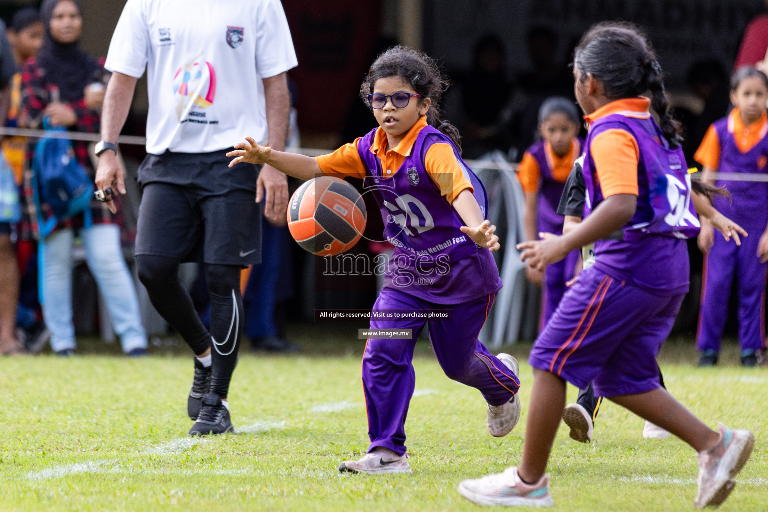 Day 2 of Nestle' Kids Netball Fiesta 2023 held in Henveyru Stadium, Male', Maldives on Thursday, 1st December 2023. Photos by Nausham Waheed / Images.mv