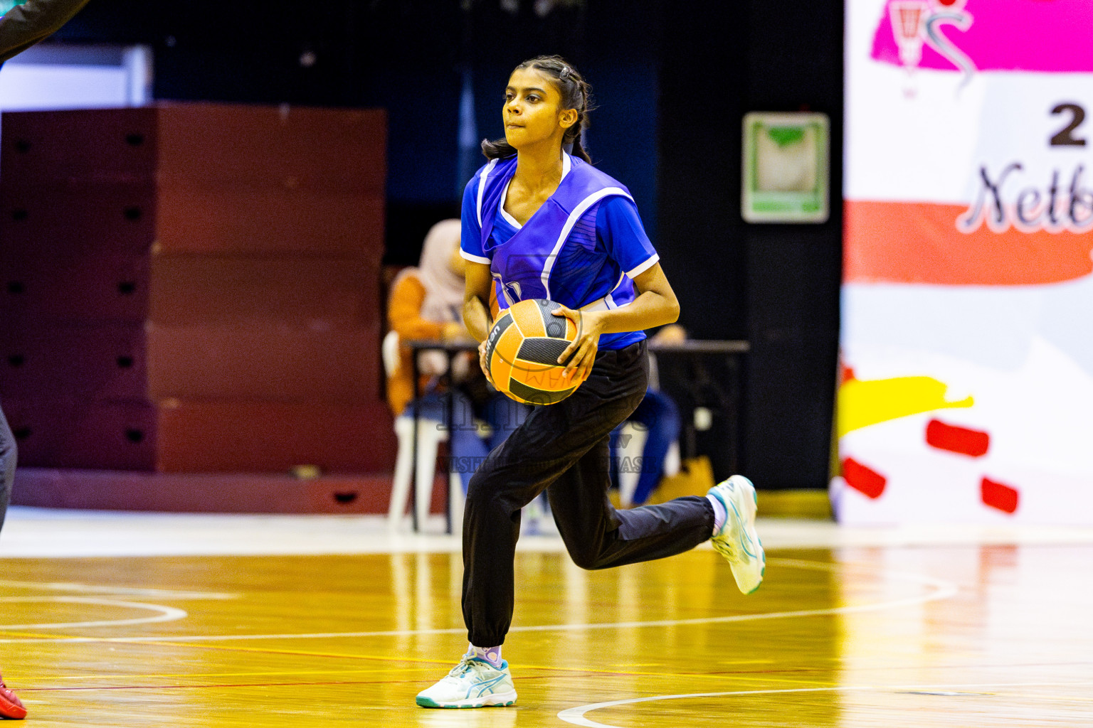 Kulhudhuffushi Youth & Recreation Club vs Sports Club Shining Star in Day 4 of 21st National Netball Tournament was held in Social Canter at Male', Maldives on Sunday, 19th May 2024. Photos: Nausham Waheed / images.mv