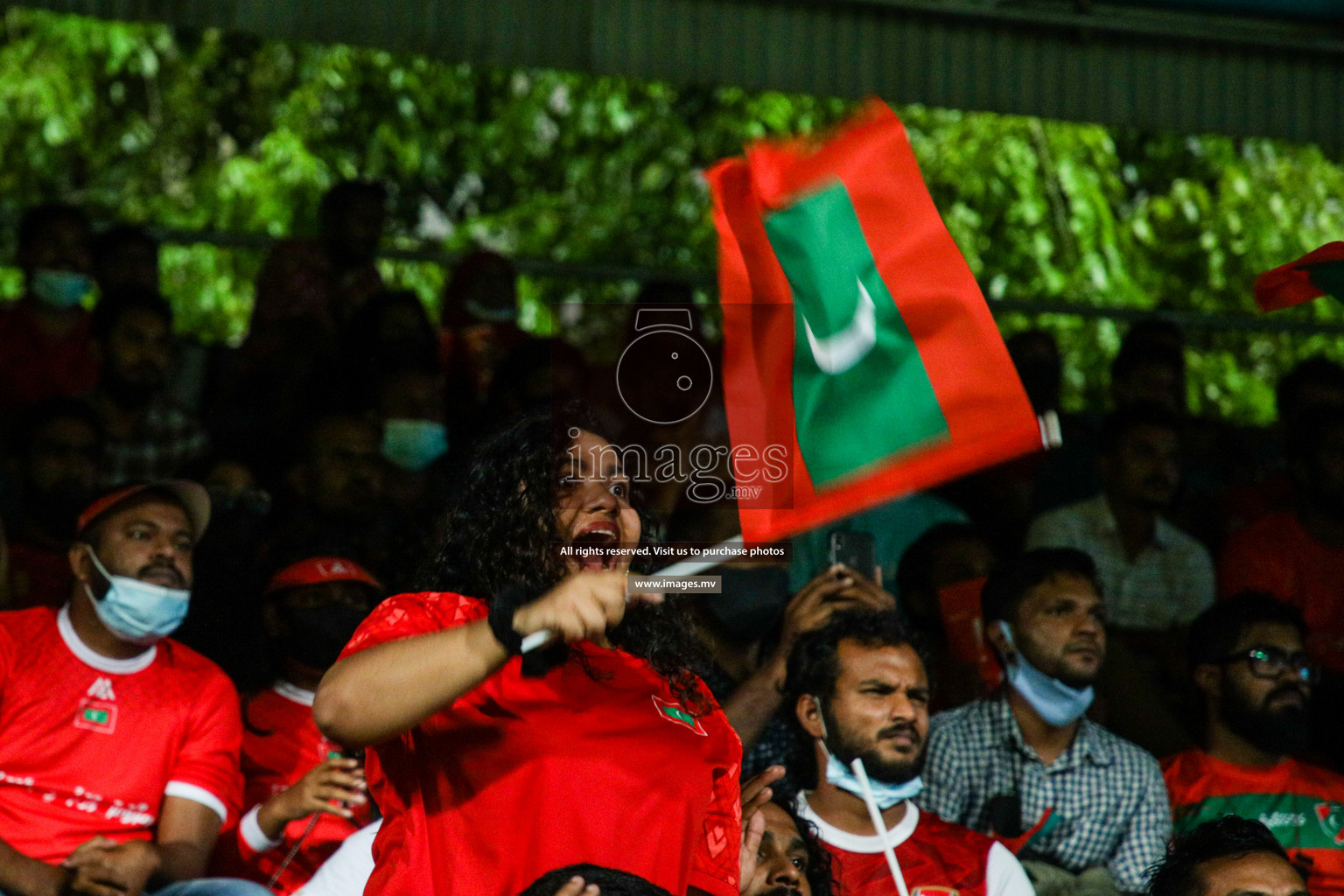 Maldives vs Nepal in SAFF Championship 2021 held on 1st October 2021 in Galolhu National Stadium, Male', Maldives