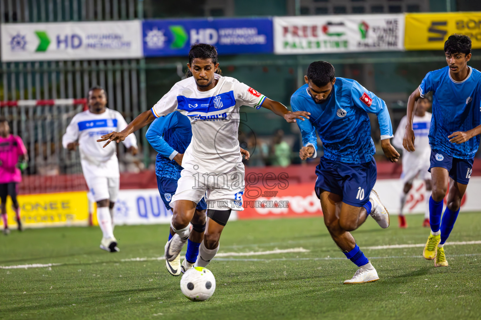 S Hithadhoo vs GA Gemanafushi in Zone Round on Day 30 of Golden Futsal Challenge 2024, held on Tuesday , 14th February 2024 in Hulhumale', Maldives
Photos: Ismail Thoriq / images.mv