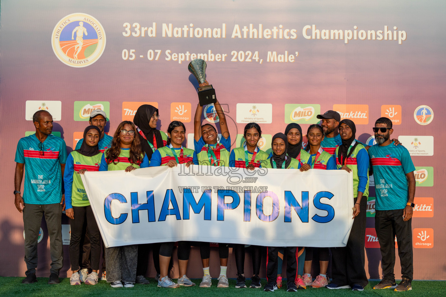 Day 3 of 33rd National Athletics Championship was held in Ekuveni Track at Male', Maldives on Saturday, 7th September 2024. Photos: Suaadh Abdul Sattar / images.mv