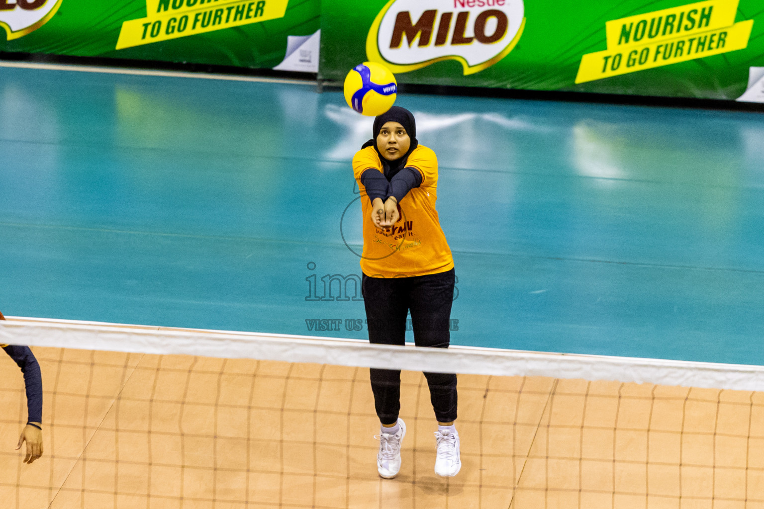 Day 2 of Women's Division of Milo VAM Cup 2024 held in Male', Maldives on Wednesday, 9th July 2024 at Social Center Indoor Hall Photos By: Nausham Waheed / images.mv