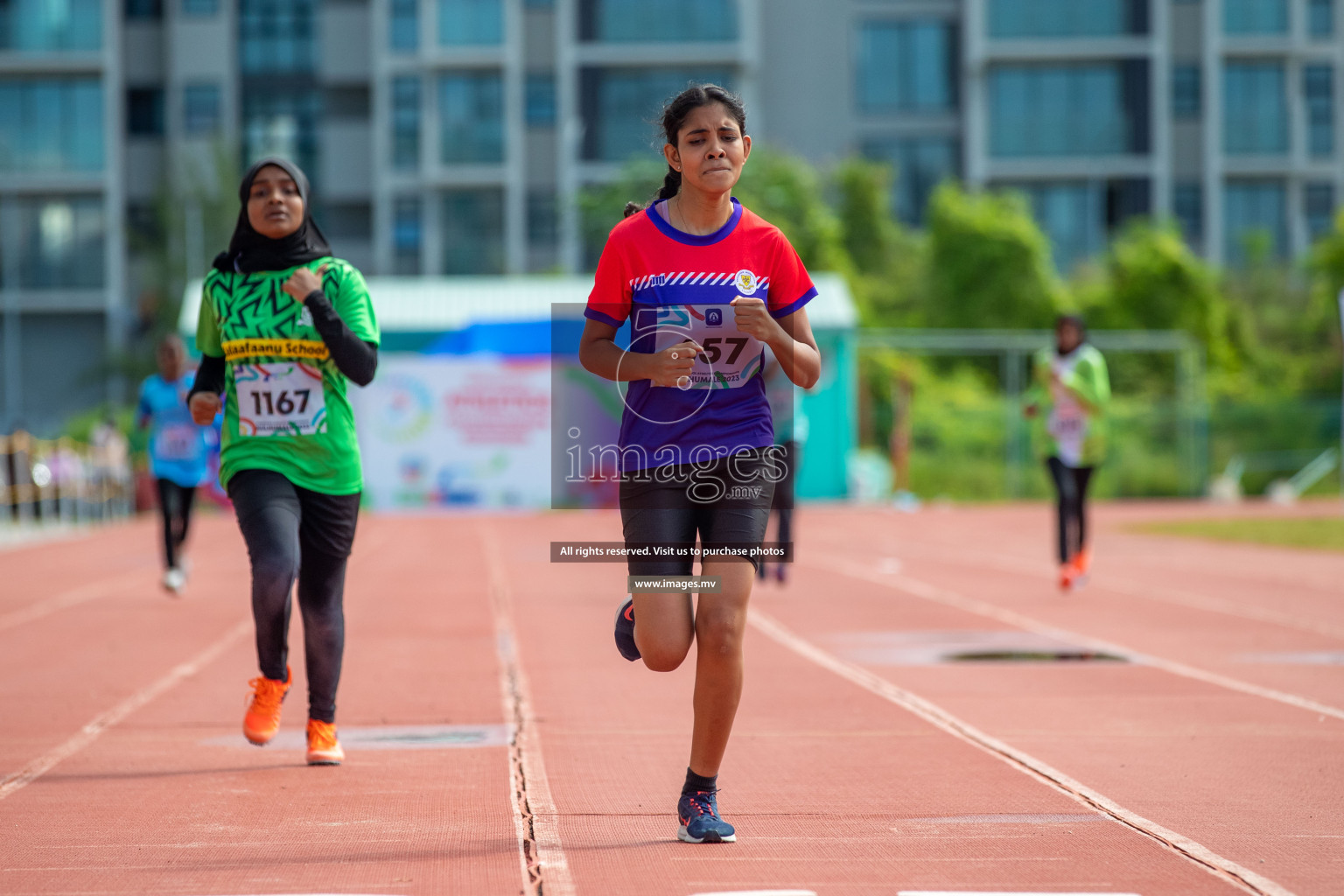 Day two of Inter School Athletics Championship 2023 was held at Hulhumale' Running Track at Hulhumale', Maldives on Sunday, 15th May 2023. Photos: Nausham Waheed / images.mv