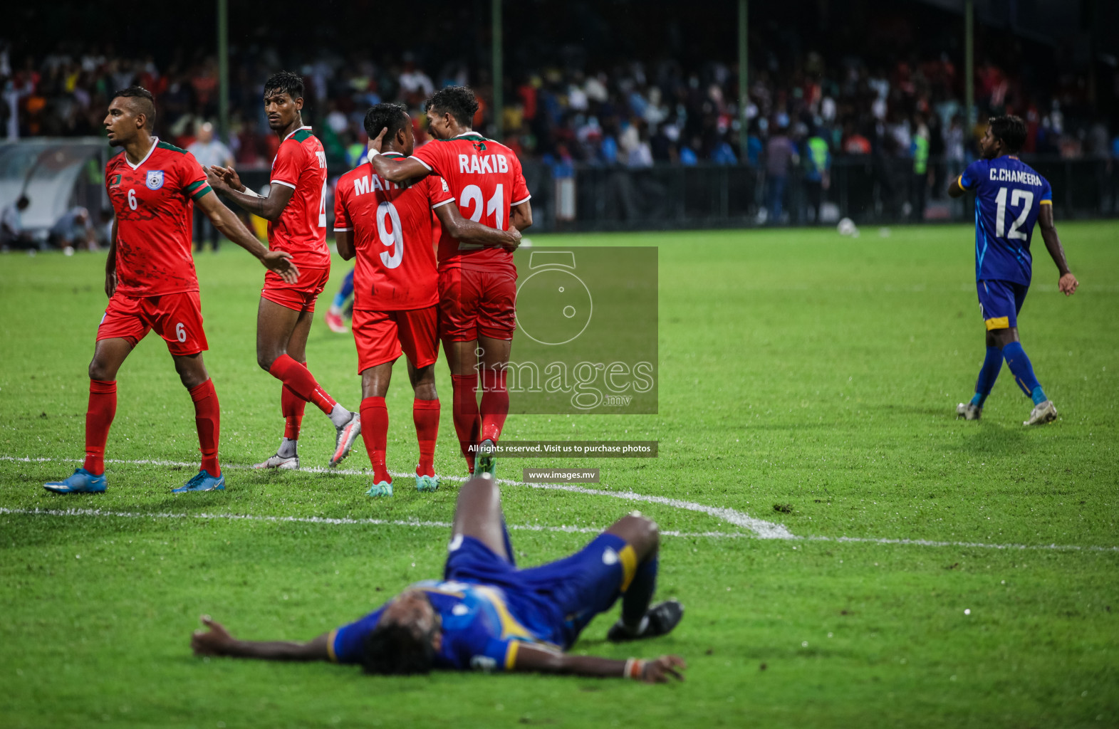 Bangladesh vs Sri Lanka in SAFF Championship 2021 held on 1st October 2021 in Galolhu National Stadium, Male', Maldives