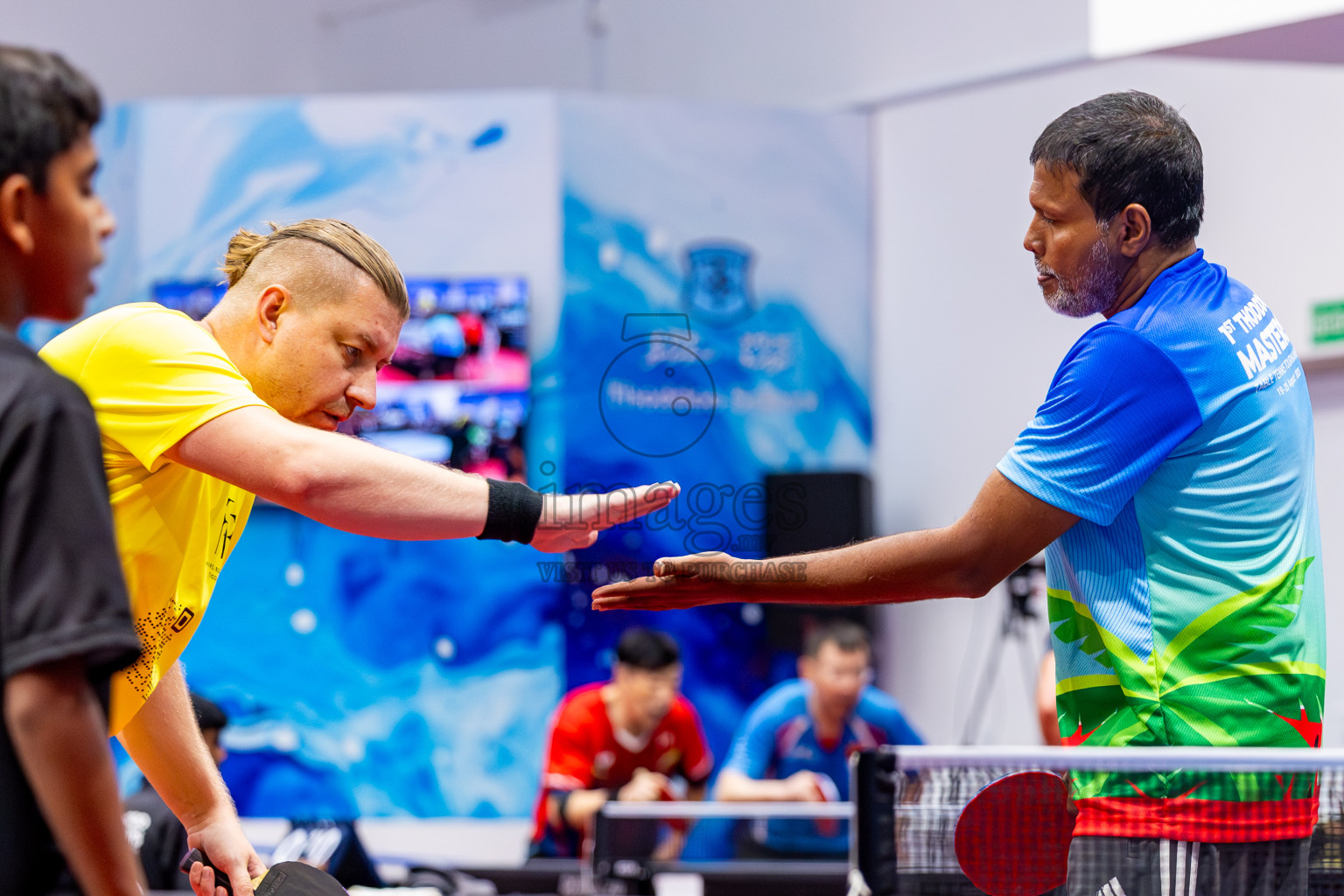 Day 3 of 1st Thoddoo Masters Table Tennis Tournament was held on Saturday, 23rd August 2025 in AA Thoddoo, Maldives. Photos: Nausham Waheed / images.mv