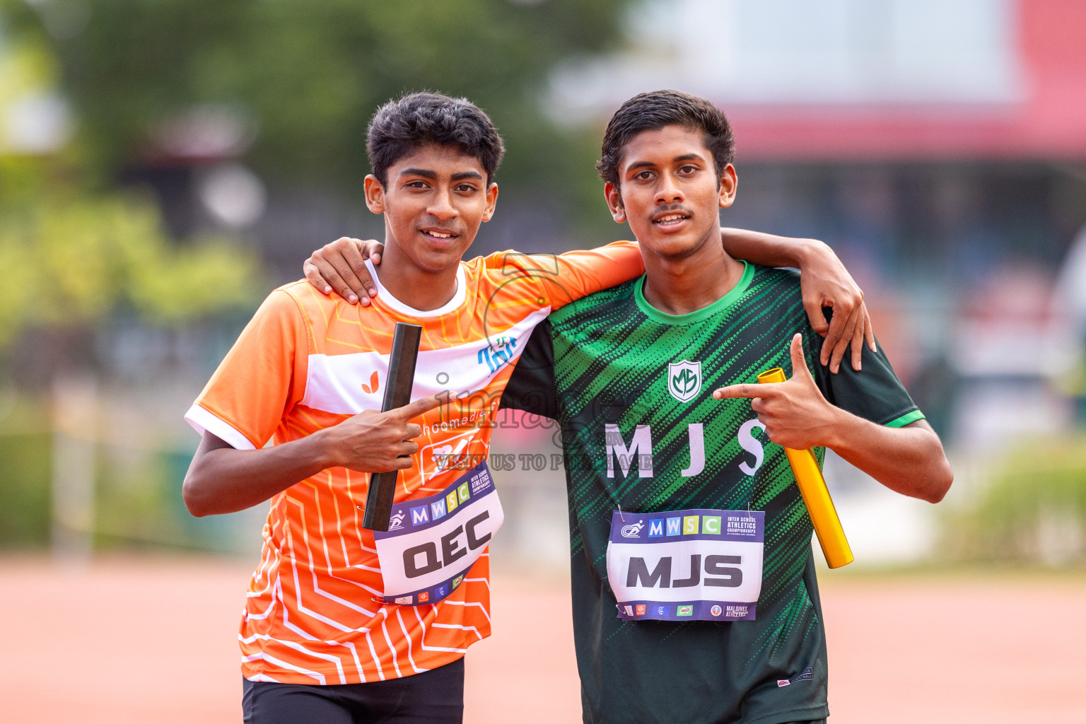 Day 5 of MWSC Interschool Athletics Championships 2024 held in Hulhumale Running Track, Hulhumale, Maldives on Wednesday, 13th November 2024. Photos by: Raif Yoosuf / Images.mv