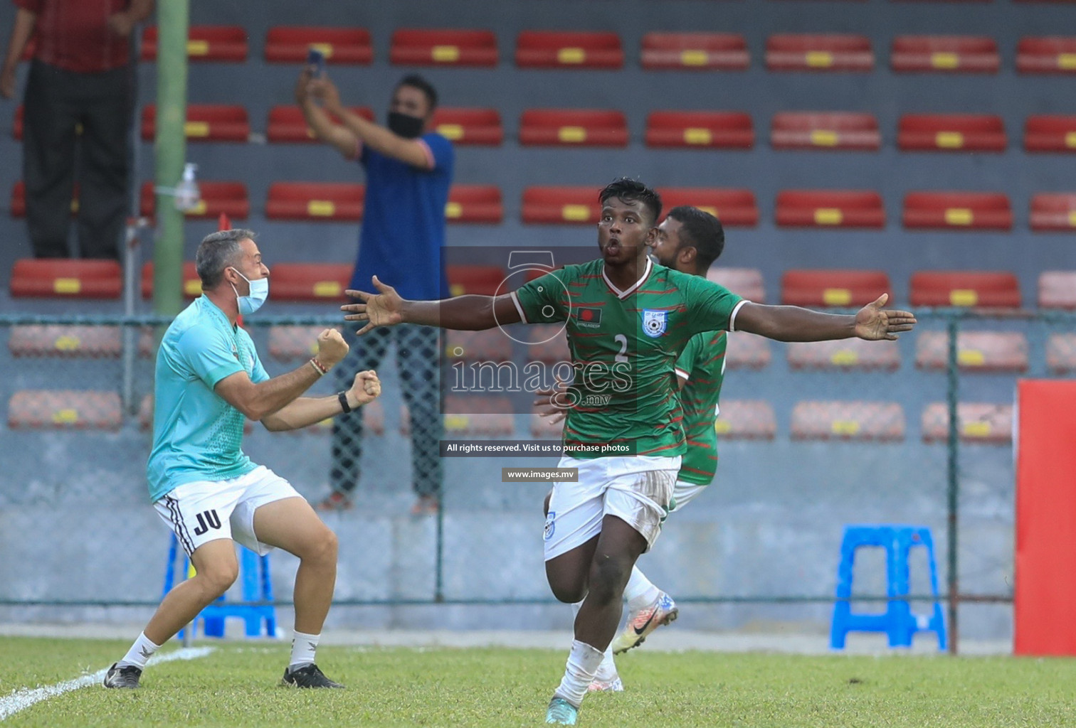 Bangladesh vs India in SAFF Championship 2021 held on 1st October 2021 in Galolhu National Stadium, Male', Maldives