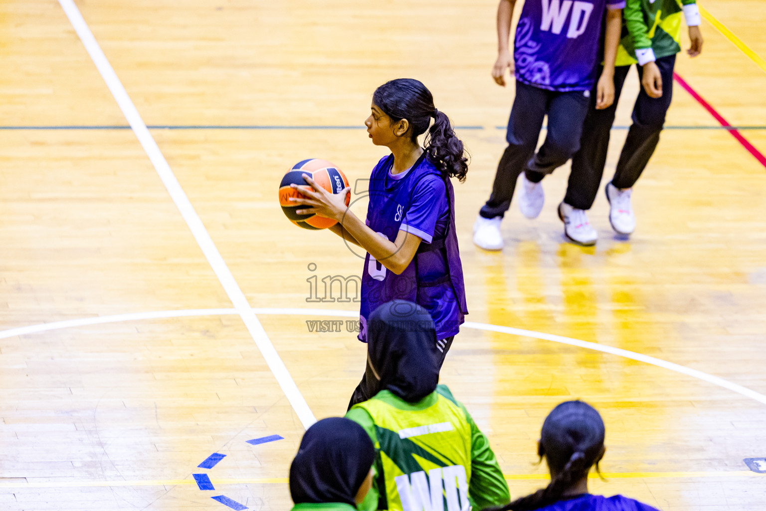 Day 7 of 25th Inter-School Netball Tournament was held in Social Center at Male', Maldives on Saturday, 17th August 2024. Photos: Nausham Waheed / images.mv