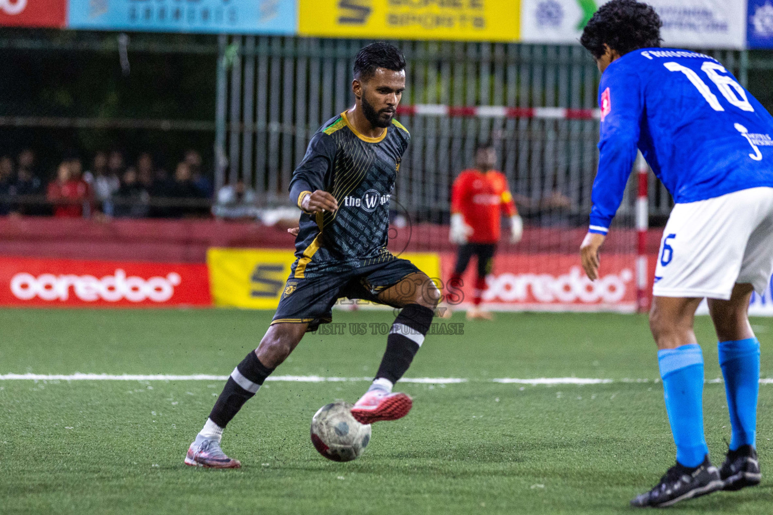 ADh Mandhoo VS ADh Mahibadhoo in Day 12 of Golden Futsal Challenge 2024 was held on Friday, 26th January 2024, in Hulhumale', Maldives Photos: Nausham Waheed / images.mv