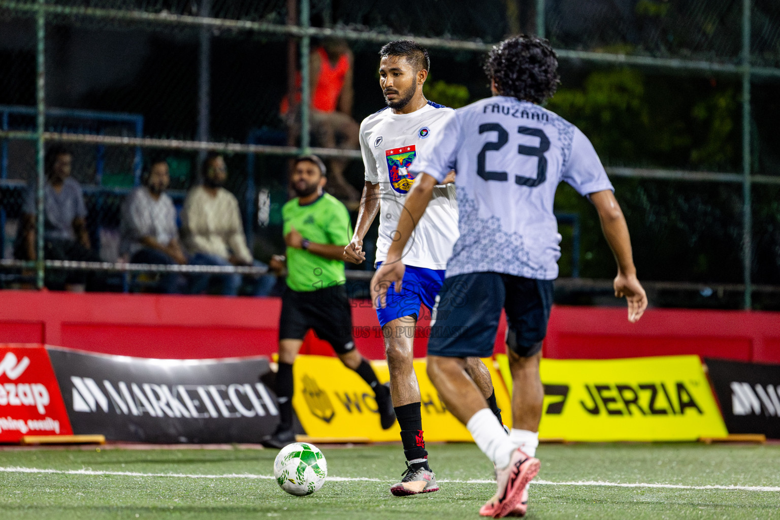 Police Club vs Trade Club in Day 13 of Office League 2025 was held on Monday, 28th April 2025 in Hulhumale', Maldives. Photos: Nausham Waheed / images.mv