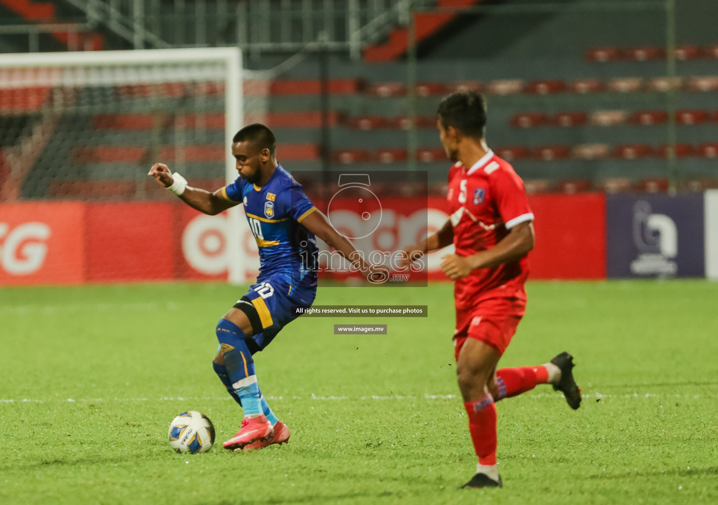 Nepal vs Sri Lanka in SAFF Championship 2021 held on 4th October 2021 in Galolhu National Stadium, Male', Maldives