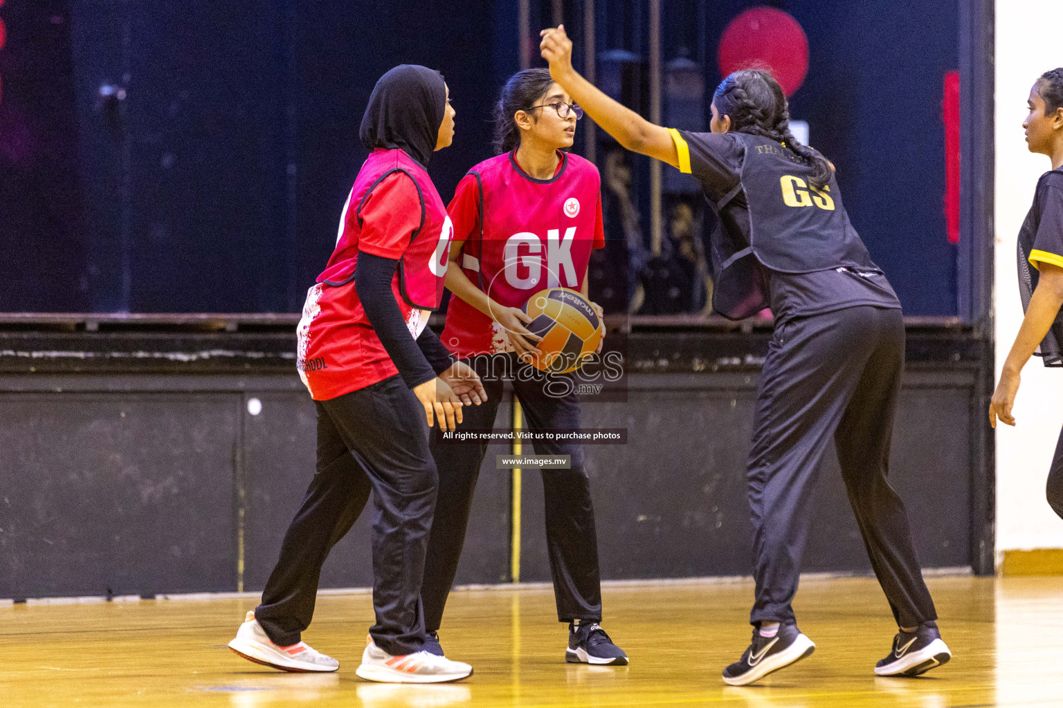 Day4 of 24th Interschool Netball Tournament 2023 was held in Social Center, Male', Maldives on 30th October 2023. Photos: Nausham Waheed / images.mv