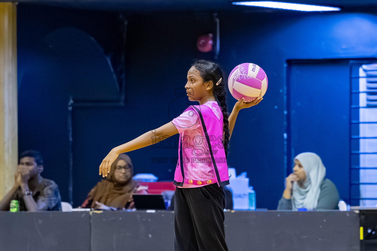 Invicto SC vs Xenith SC A in Day 3 of 24th Milo Netball Association Championship held in Social Center at Male', Maldives on Wednesday, 3rd September 2025. Photos: Mohamed MahfoozMoosa / images.mv
