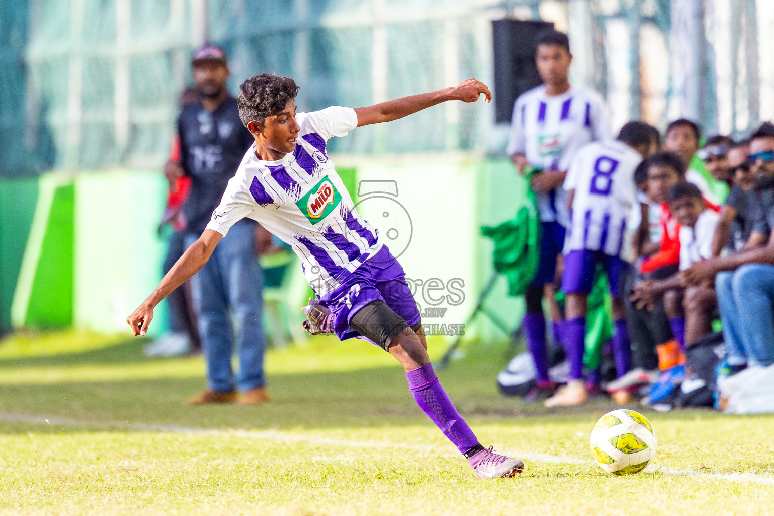Day 5 of MILO Academy Championship 2025 (U14) was held on Monday, 3rd November 2025 at Henveiru Football Grounds, Male', Maldives . 

Photos: Mohamed Mahfooz Moosa / images.mv