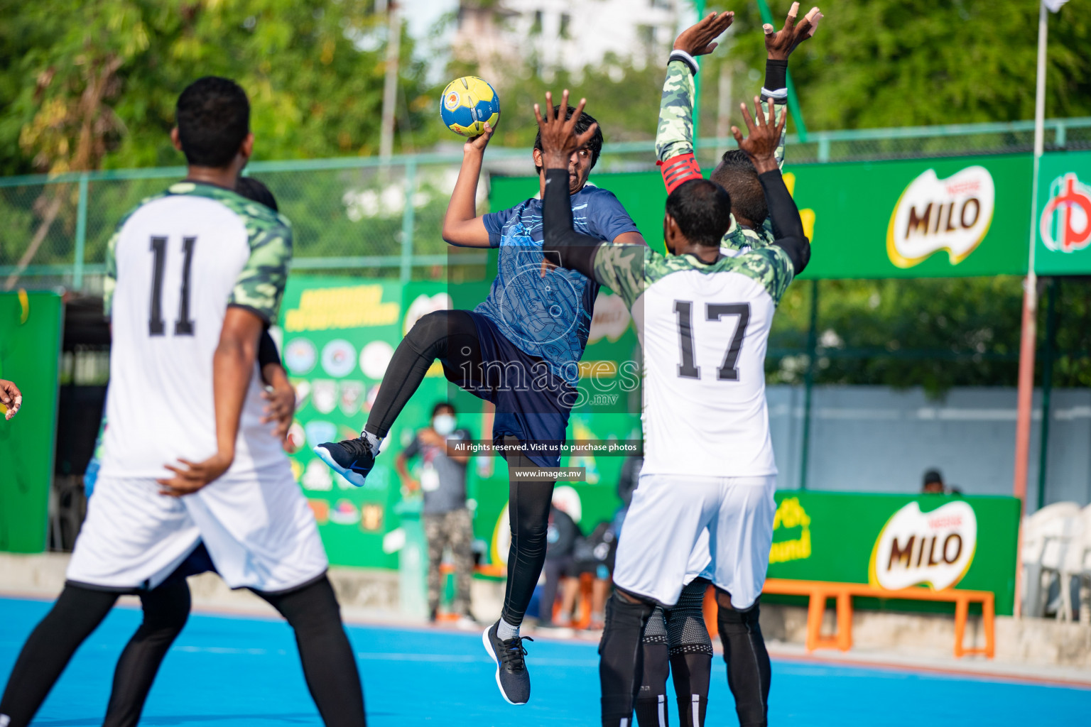 Milo 8th National Handball Tournament Day 4, 18th December 2021, at Handball Ground, Male', Maldives. Photos by Hassan Simah