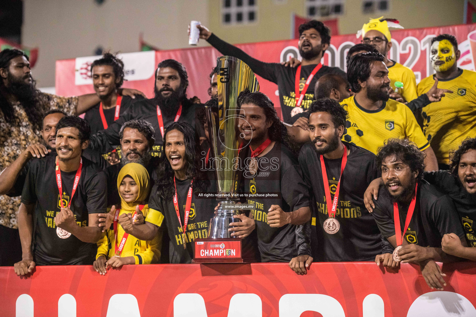 RRC Vs FSM in the Semi Finals of Club Maldives 2021 held in Hulhumale, Maldives on 19 December 2021. Photos: Nausham Waheed / images.mv