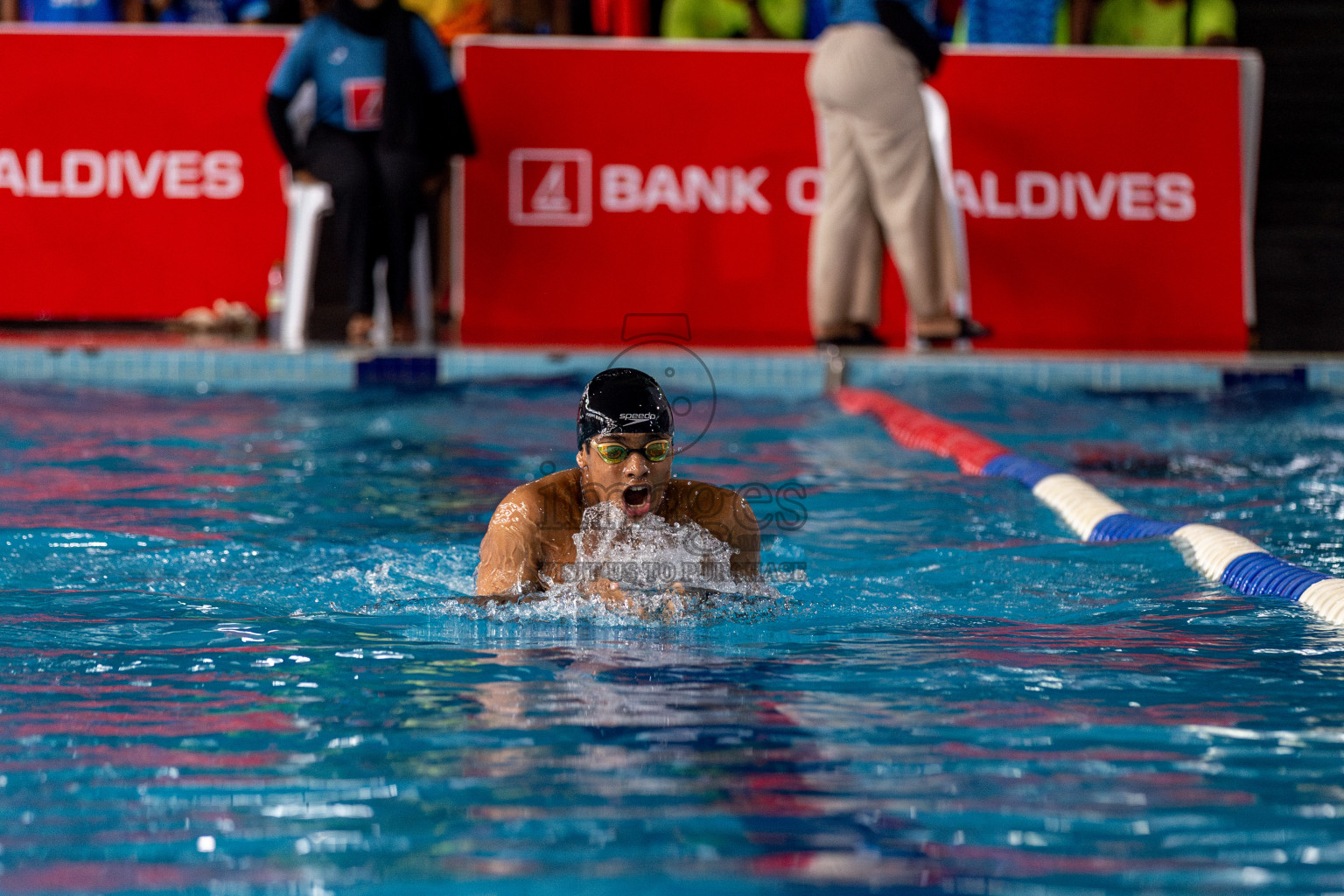 Day 3 of National Swimming Competition 2024 held in Hulhumale', Maldives on Sunday, 15th December 2024. Photos: Hassan Simah / images.mv