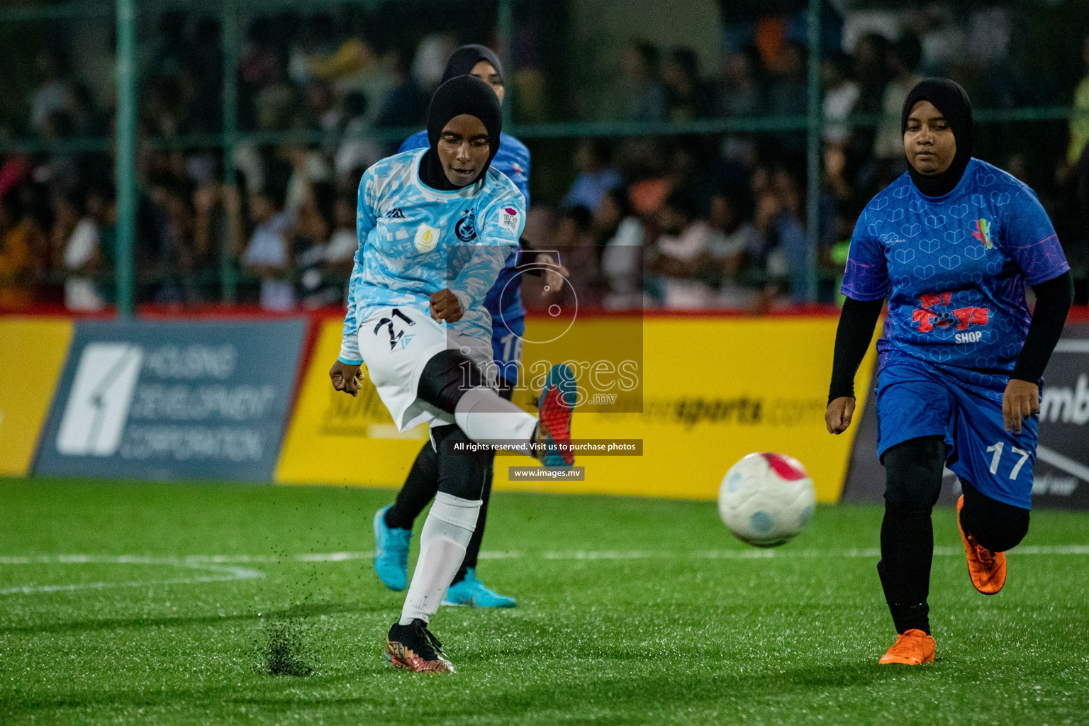 MPL vs Club MYS in Eighteen Thirty Women's Futsal Fiesta 2022 was held in Hulhumale', Maldives on Monday, 21st October 2022. Photos: Hassan Simah / images.mv