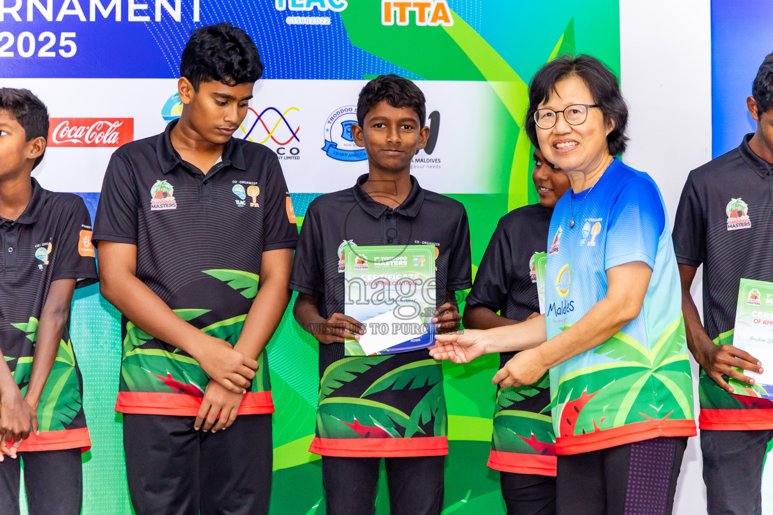 Day 4 of 1st Thoddoo Masters Table Tennis Tournament was held on Sunday, 24th August 2025 in AA Thoddoo, Maldives. Photos: Nausham Waheed / images.mv