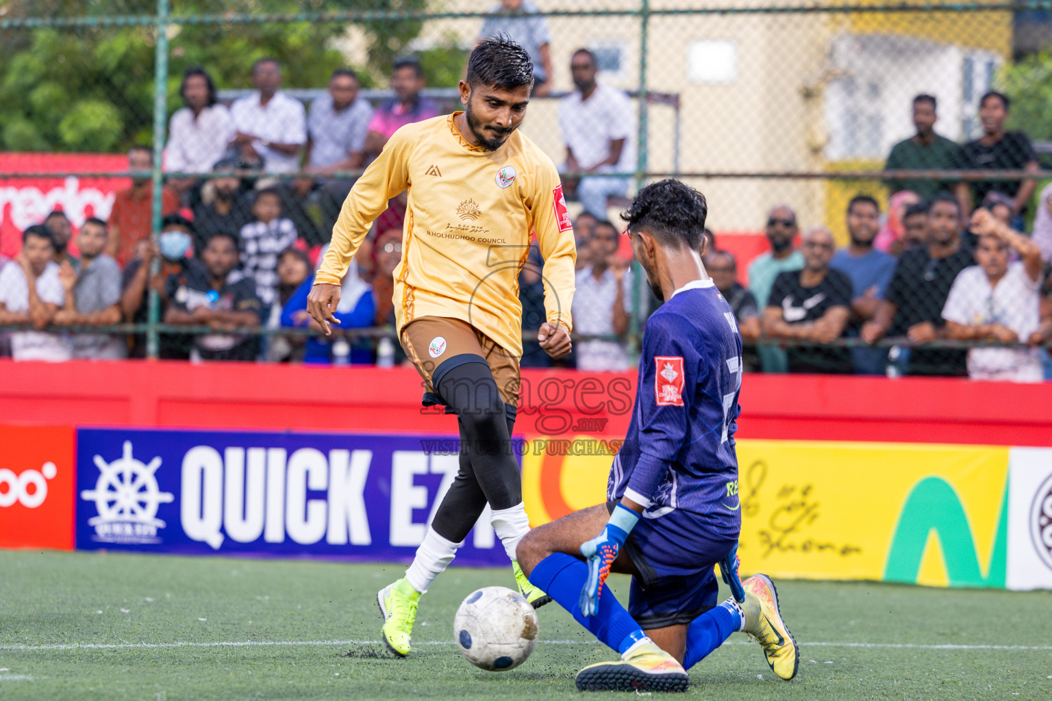 N Miladhoo vs N Holhudhoo in Day 16 of Golden Futsal Challenge 2025 was held on Monday, 20th January 2025, in Hulhumale', Maldives. Photos: Ismail Thoriq / images.mv