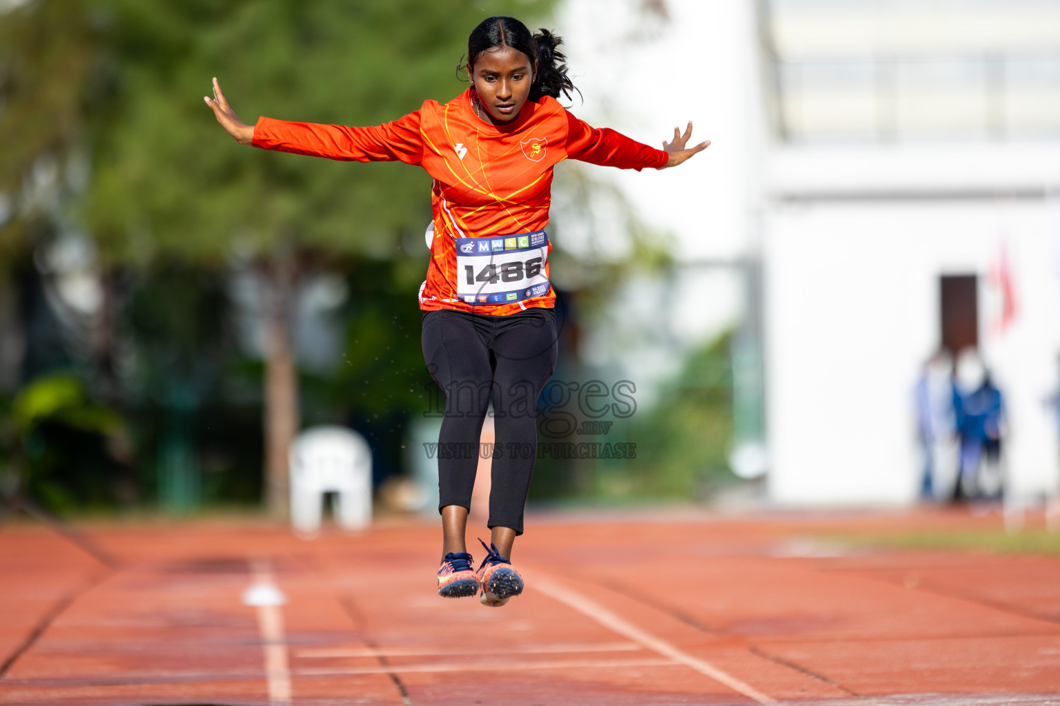 Day 1 of MWSC Interschool Athletics Championships 2024 held in Hulhumale Running Track, Hulhumale, Maldives on Saturday, 9th November 2024. 
Photos by: Ismail Thoriq / images.mv