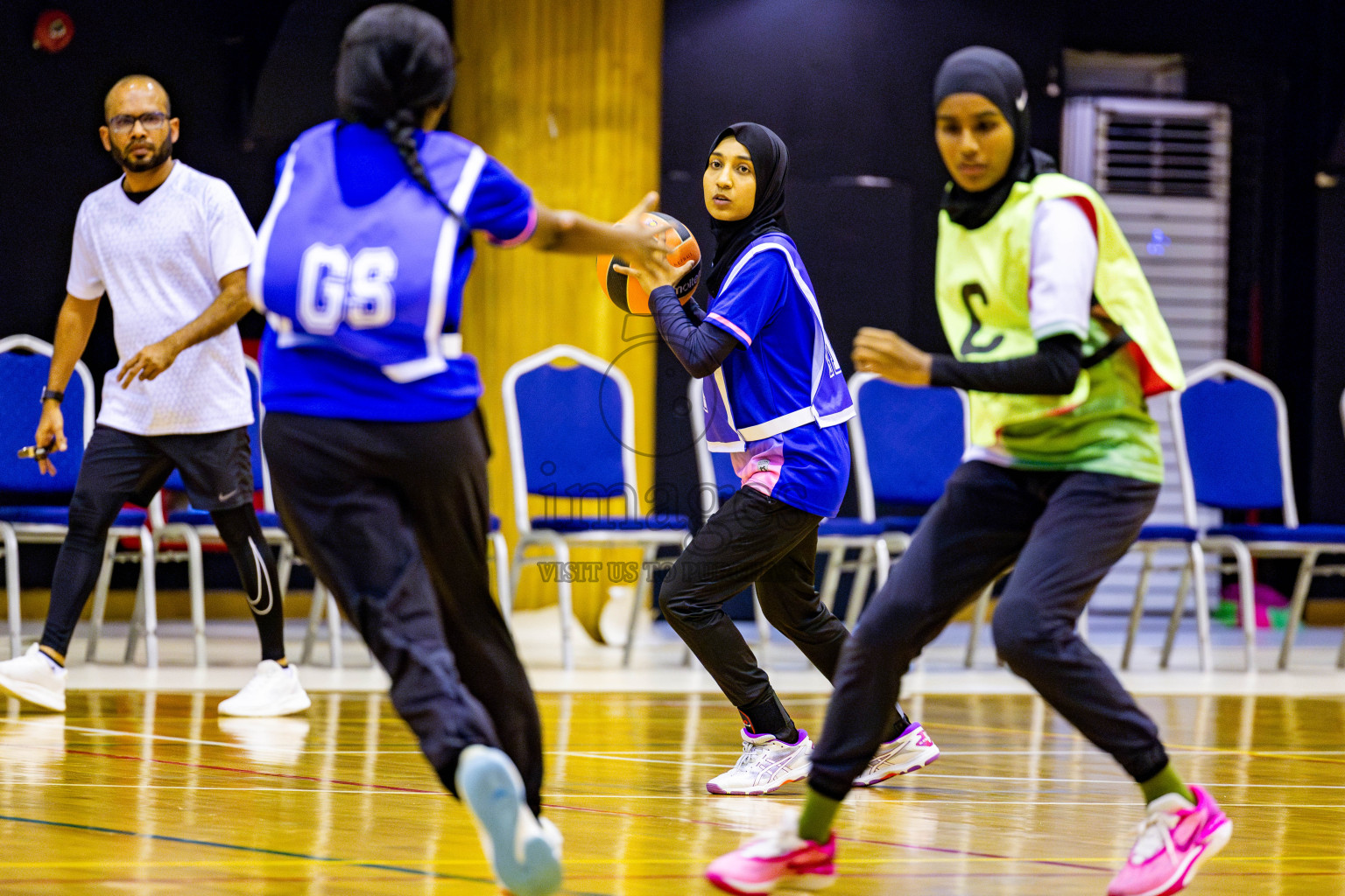 Kulhudhuffushi Youth & Recreation Club vs Sports Club Shining Star in Day 3 of 21st National Netball Tournament was held in Social Canter at Male', Maldives on Saturday, 18th May 2024. Photos: Nausham Waheed / images.mv