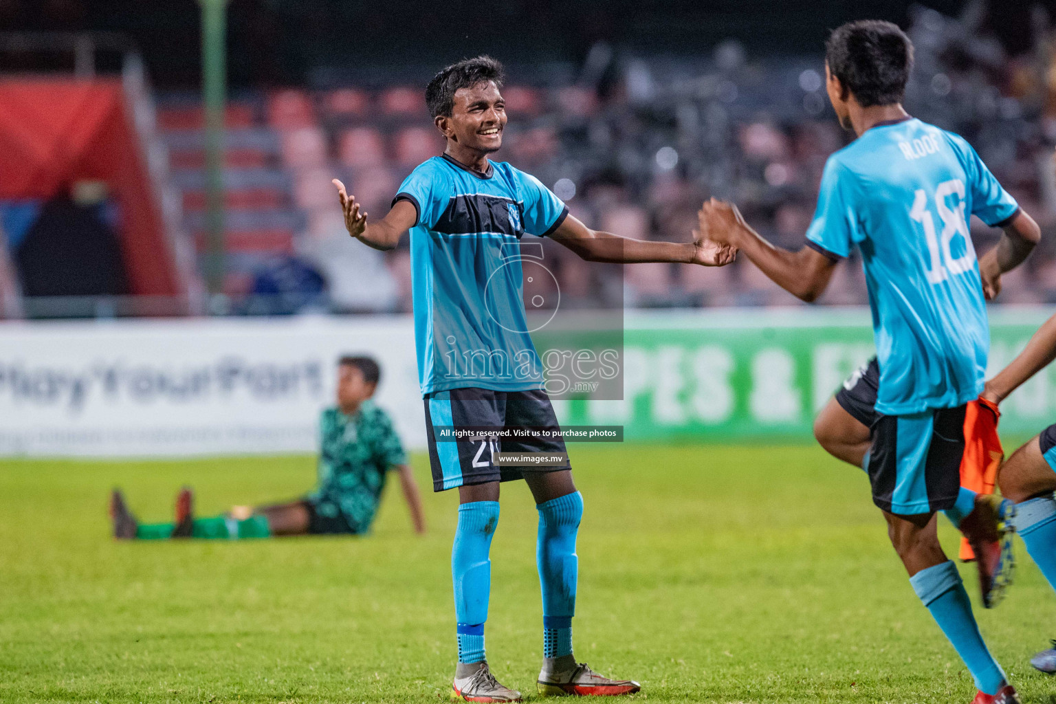 Final of U17 Inter School Football Tournament of Kalaafaanu School vs Rehendhi School held in Male', Maldives on 10 Feb 2022 Photos: Nausham Waheed / images.mv