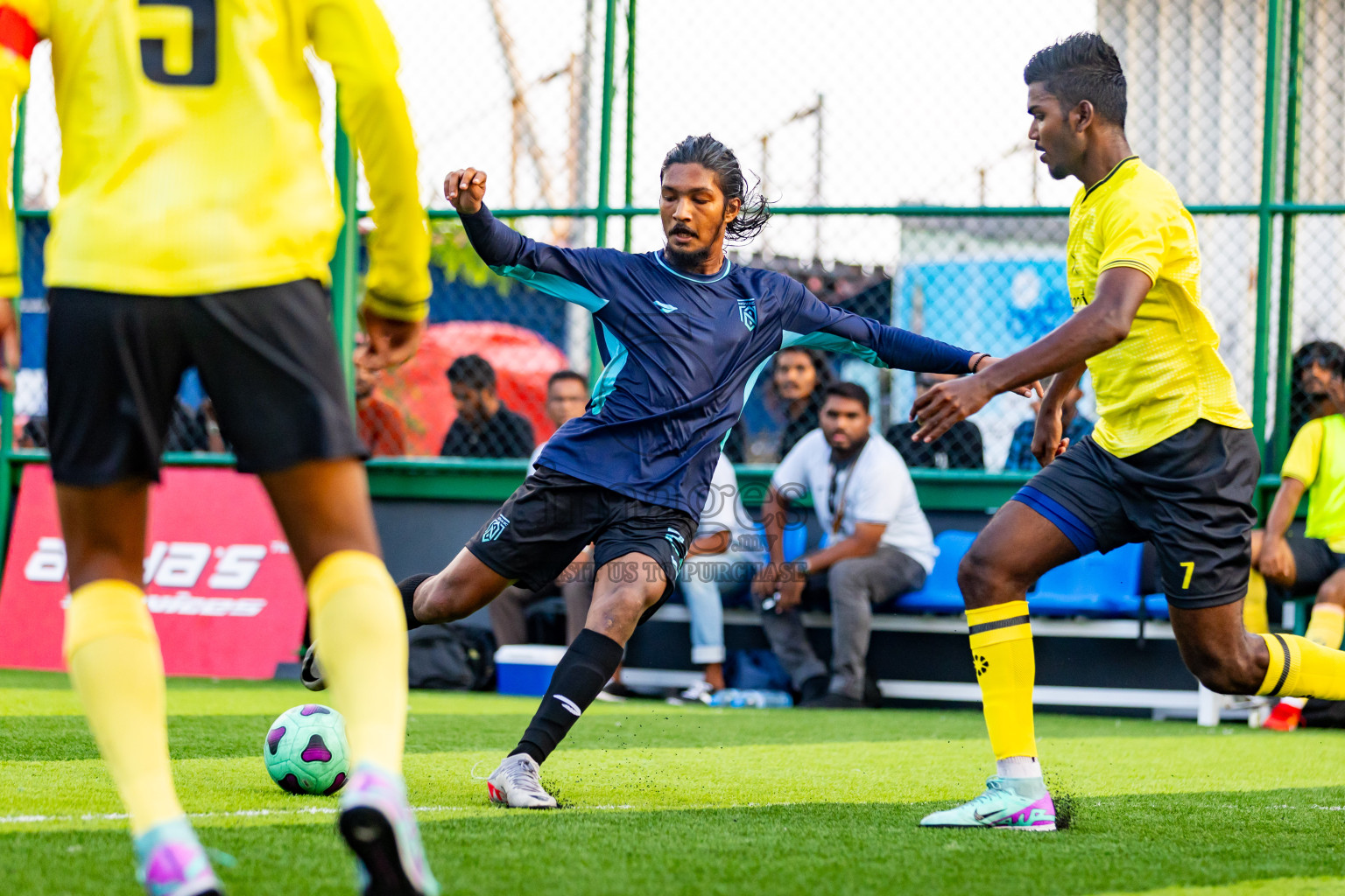 Nova SC vs Xephyrs in Day 5 of BG Futsal Challenge 2024 was held on Saturday, 16th March 2024, in Male', Maldives Photos: Nausham Waheed / images.mv