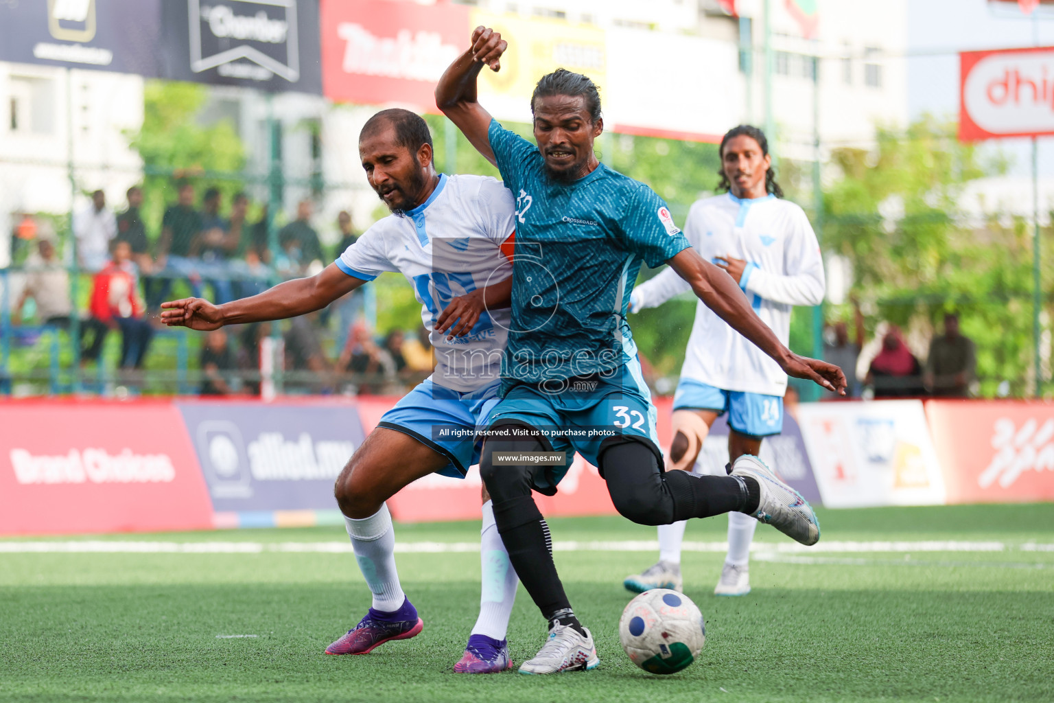 Club AVSEC vs Crossroads Maldives in Club Maldives Cup 2023 held in Hulhumale, Maldives, on Monday, 24th July 2023 Photos: Nausham Waheed/ images.mv