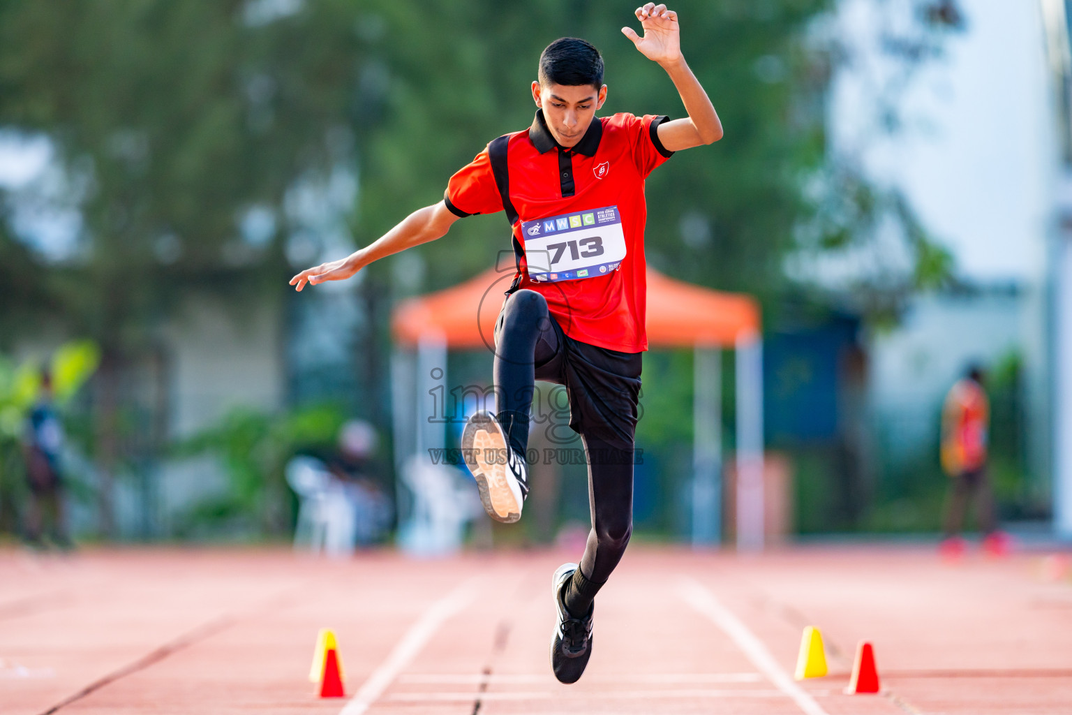 Day 5 of MWSC Interschool Athletics Championships 2024 held in Hulhumale Running Track, Hulhumale, Maldives on Wednesday, 13th November 2024. Photos by: Nausham Waheed / Images.mv