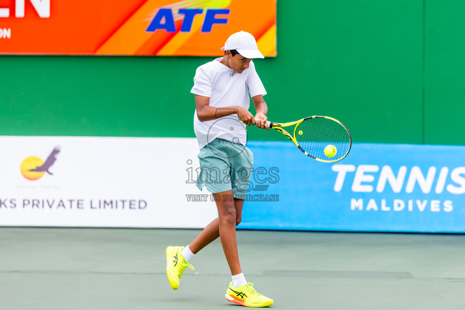 Day 6 of ATF Maldives Junior Open Tennis was held in Male' Tennis Court, Male', Maldives on Tuesday, 17th December 2024. Photos: Nausham Waheed/ images.mv