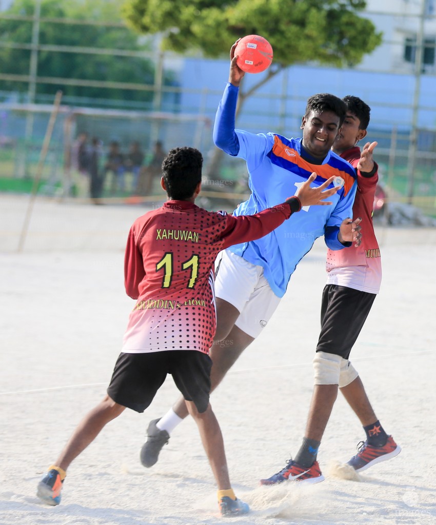 Inter school handball semifinals in Male', Maldives, Tuesday, May 02, 2017. (Images.mv Photo/ Hussain Sinan). 
