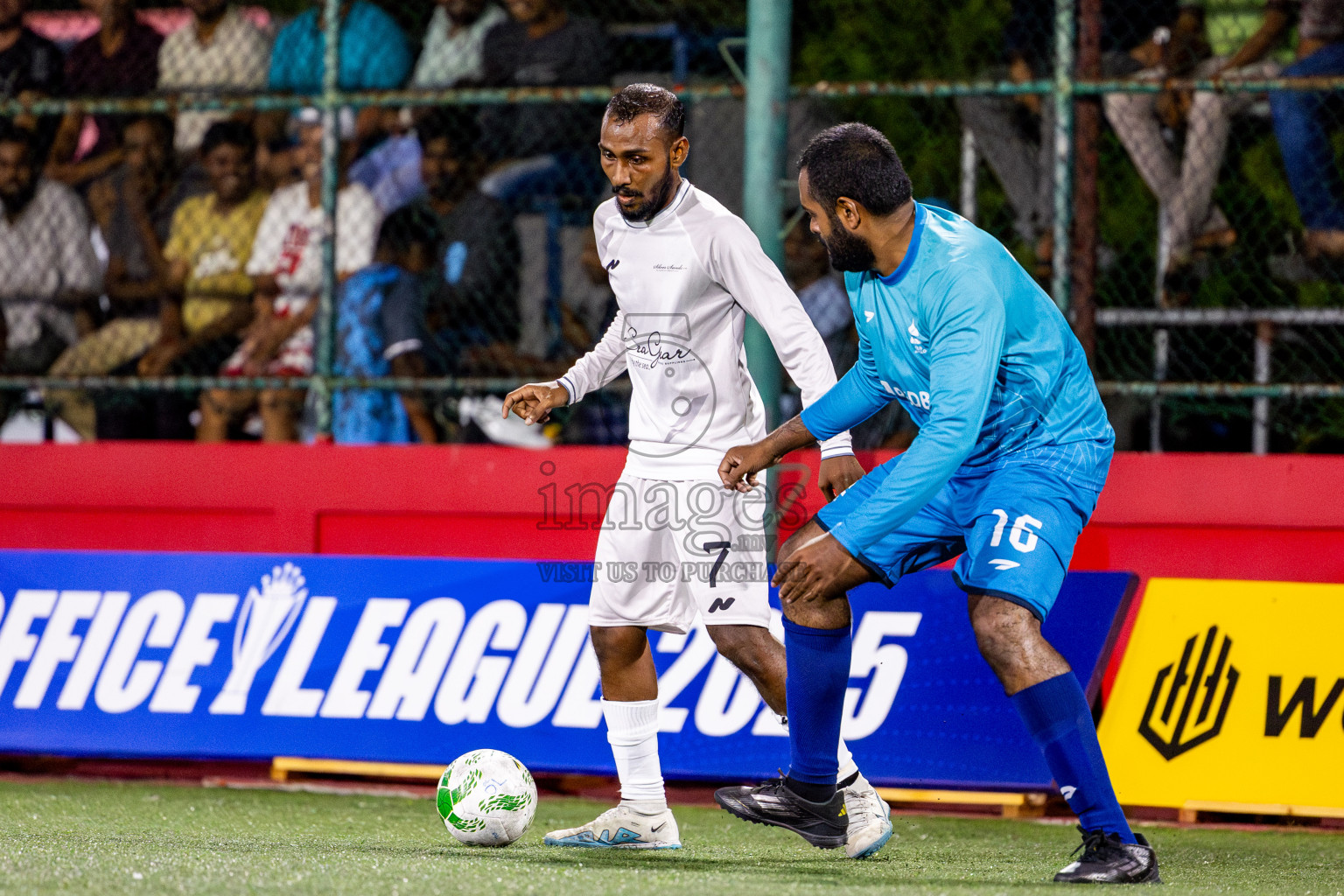 Silver Sands vs Club Apollo in Day 8 of Office League 2025 was held on Wednesday, 23rd April 2025 in Hulhumale', Maldives. Photos: Nausham Waheed  / images.mv