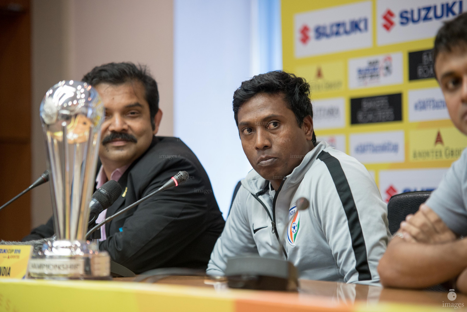 SAFF Suzuki Cup 2018 prematch press conferences in Dhaka, Bangladesh, Monday, September 03, 2018. (Images.mv Photo/Ismail Thoriq).