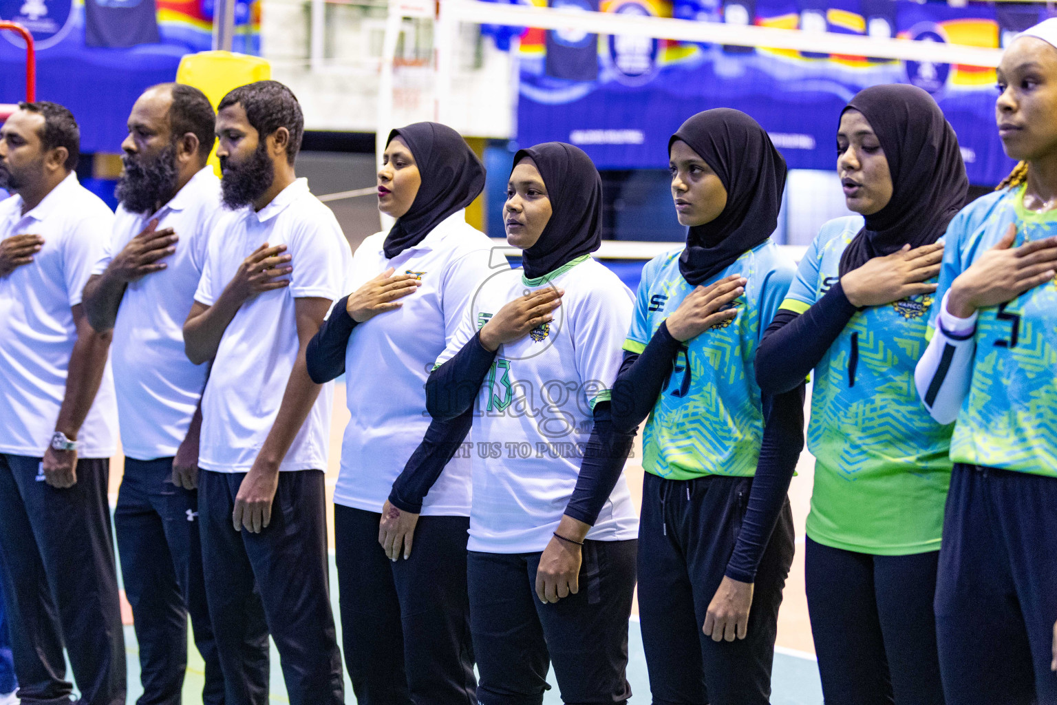 Final of Women's Division of Volleyball Association Cup 2023 held in Male', Maldives on Tuesday, 9th January 2024 at Social Center Indoor Hall Photos By: Nausham Waheed /images.mv