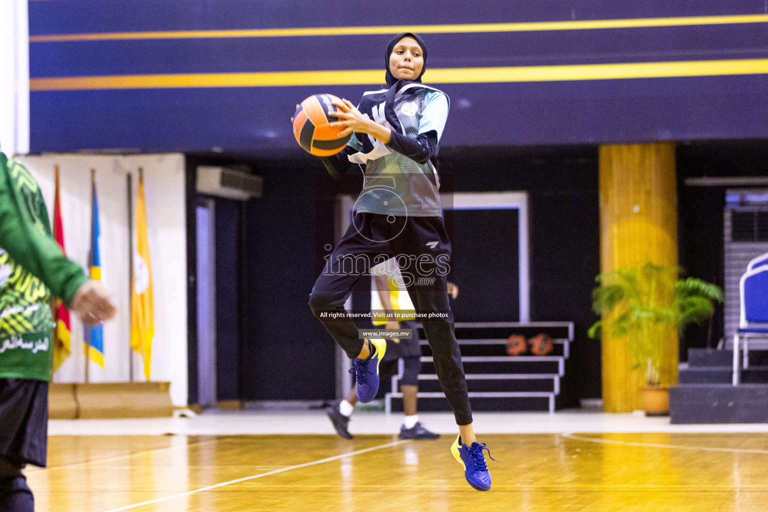 Day5 of 24th Interschool Netball Tournament 2023 was held in Social Center, Male', Maldives on 31st October 2023. Photos: Nausham Waheed / images.mv