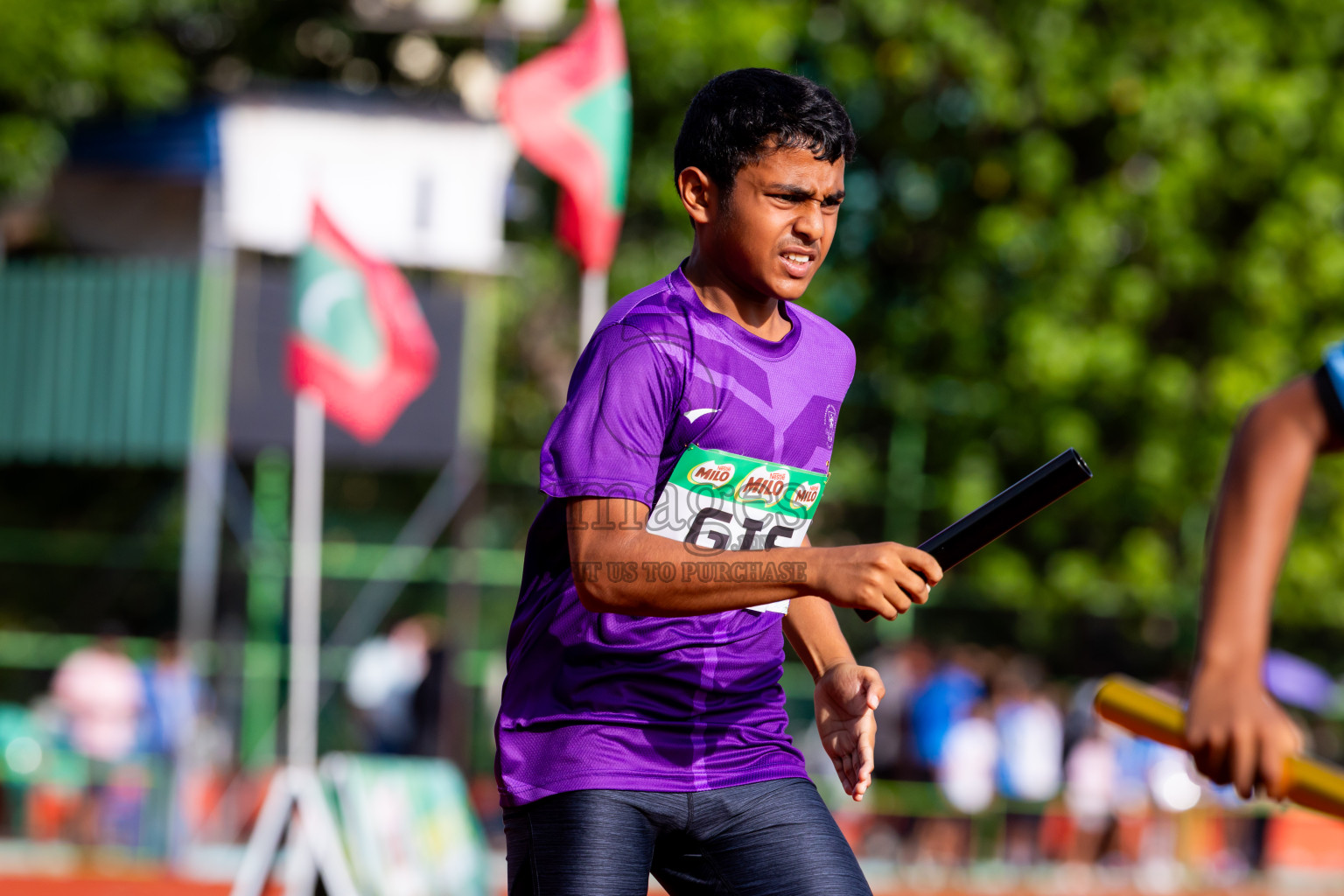 Day 6 of Inter-school Athletics Championship 2025 held in Ekuveni Synthetic Track, Male', Maldives on Sunday, 12th October 2025. Photos by: Nausham Waheed / Images.mv