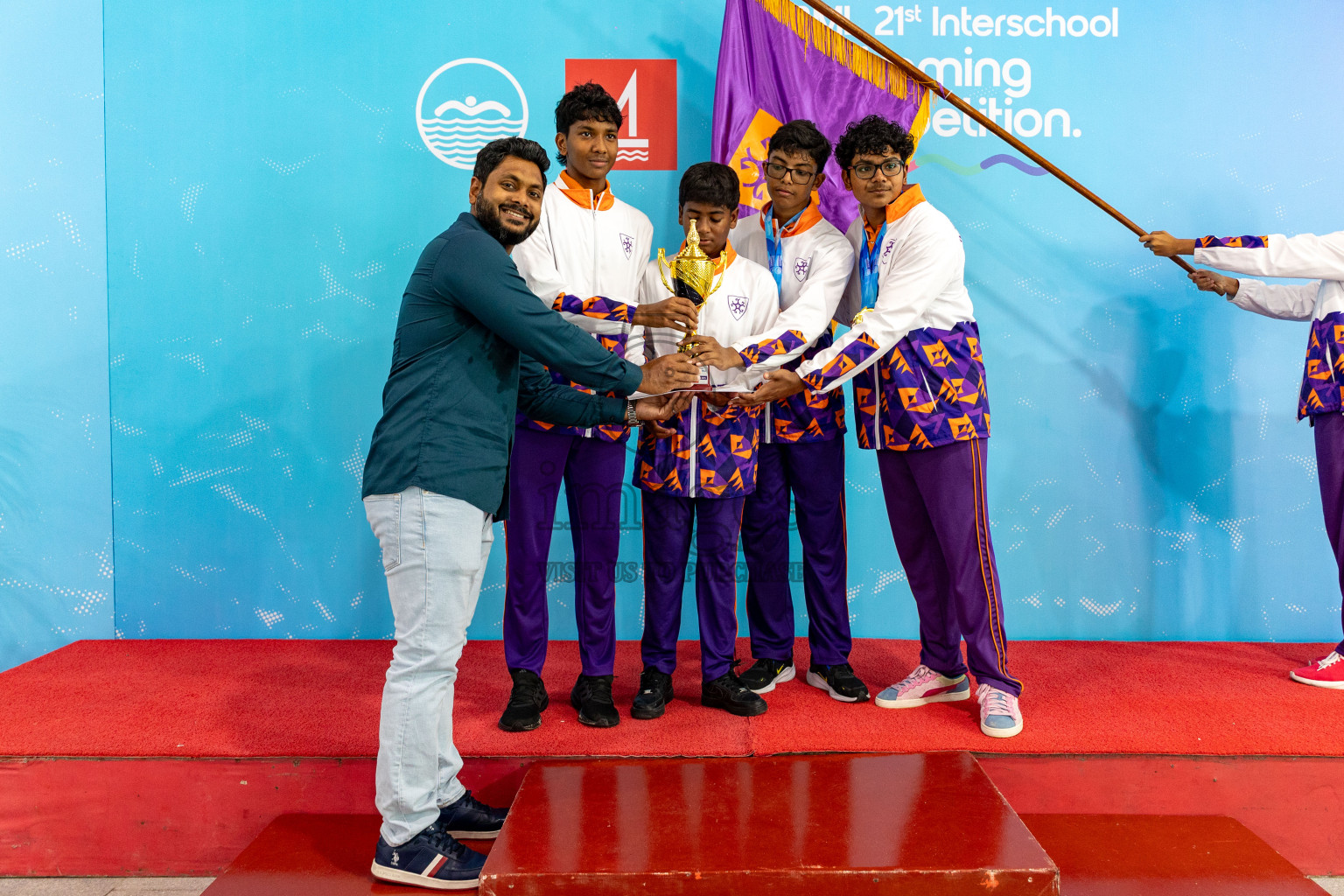 Closing Ceremony of BML 21st Interschool Swimming Competition 2025 .was held in Hulhumale' Swimming Pool, Hulhumale', Maldives on Saturday, 18th October 2025. 
Photos: Hassan Simah / images.mv