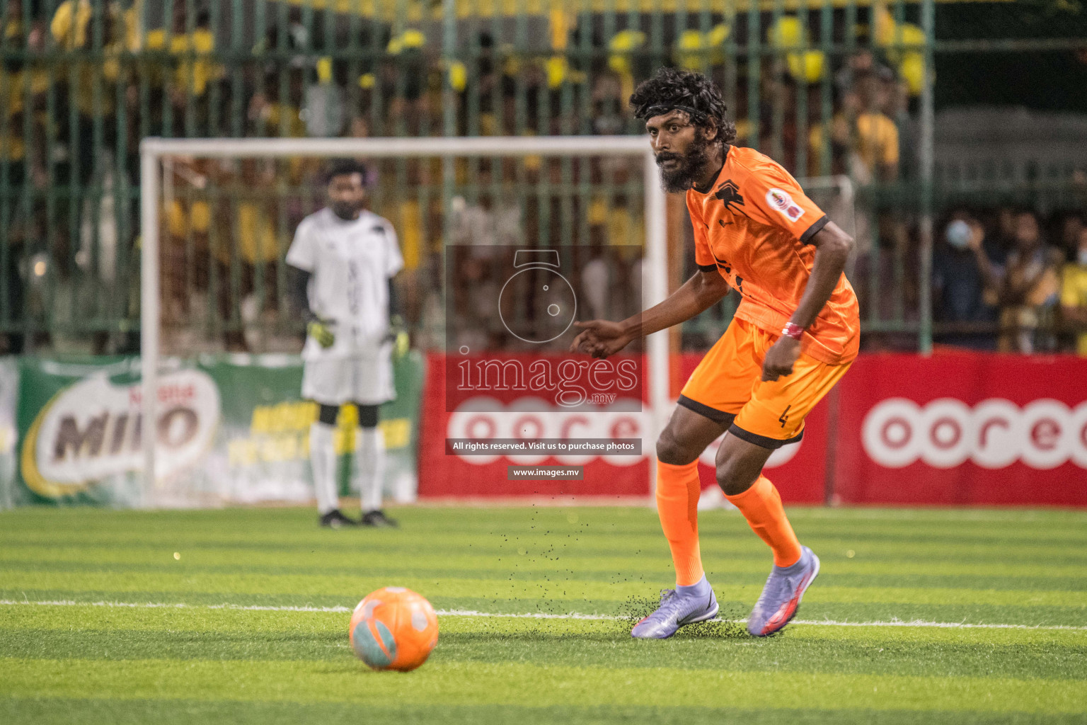 RRC Vs FSM in the Semi Finals of Club Maldives 2021 held in Hulhumale, Maldives on 19 December 2021. Photos: Nausham Waheed / images.mv